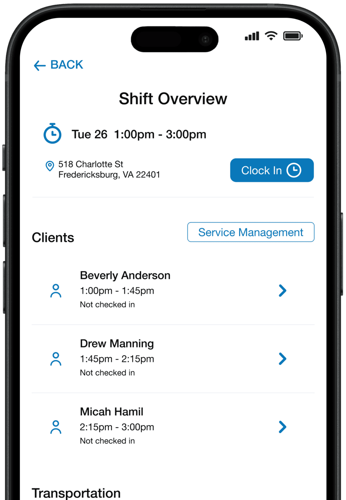 DSPs shift overview.