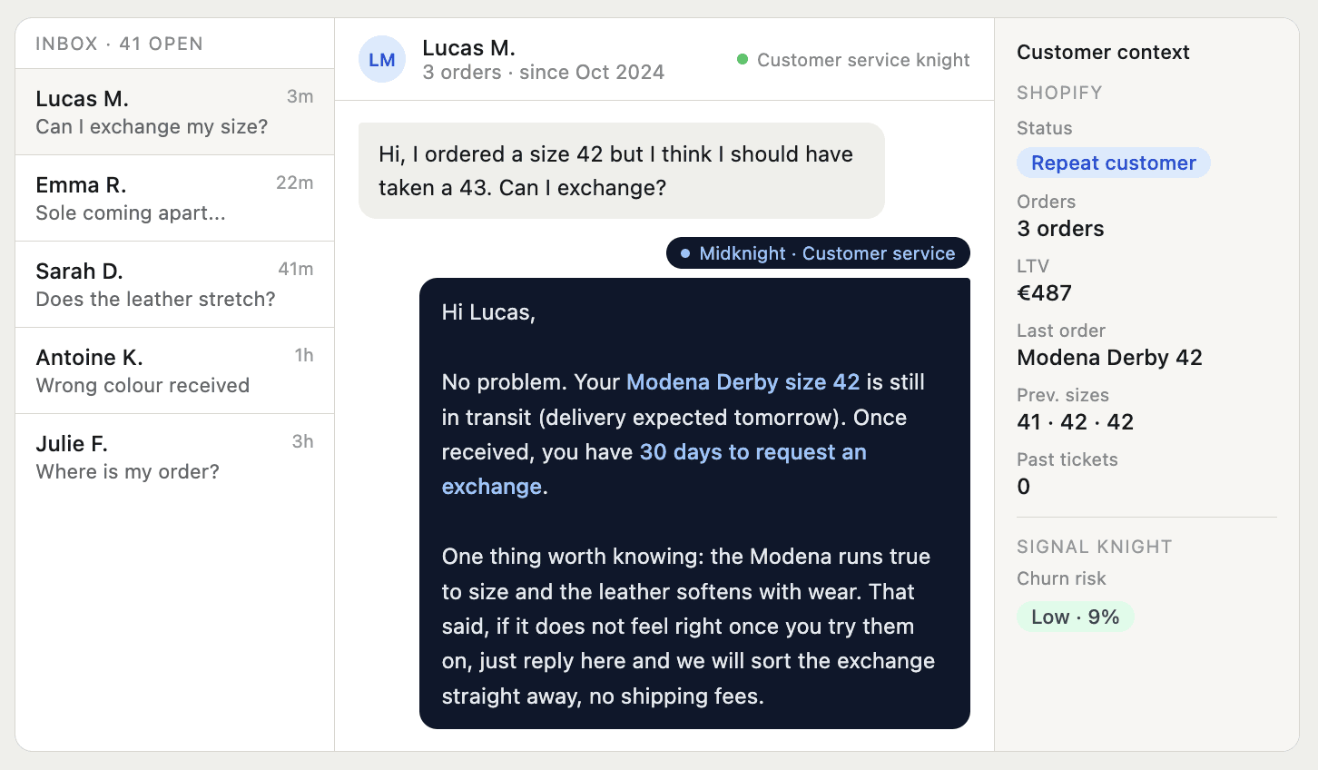 Midknight Autonomous AI Customer service agent