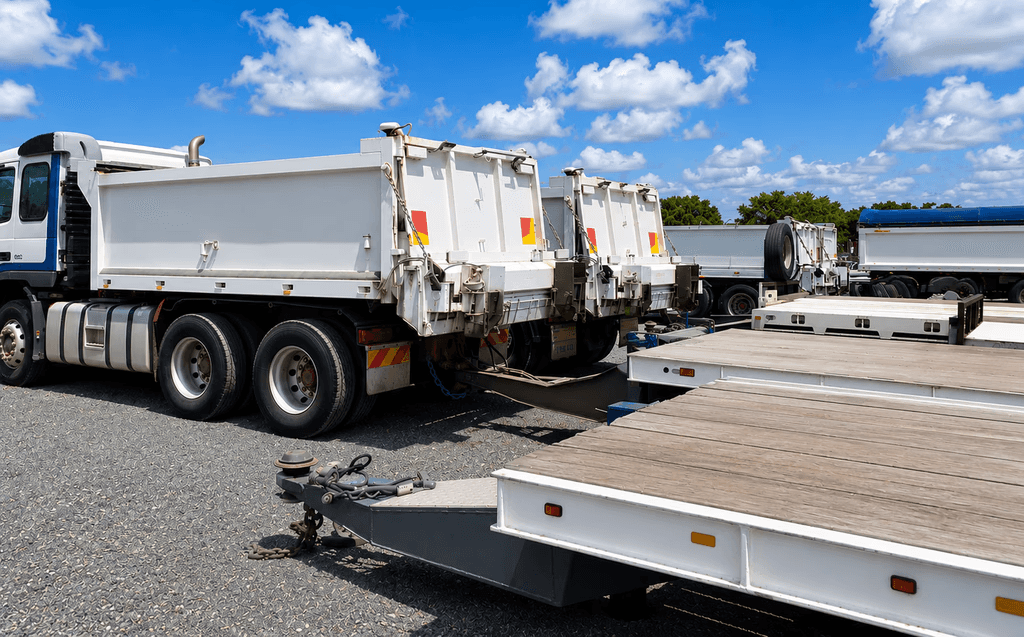 ipper truck hire services for construction, quarry and material transport projects across Queensland
