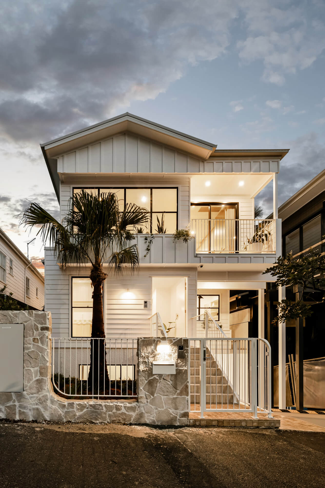 Front facade of Jacaranda House in. Brisbane