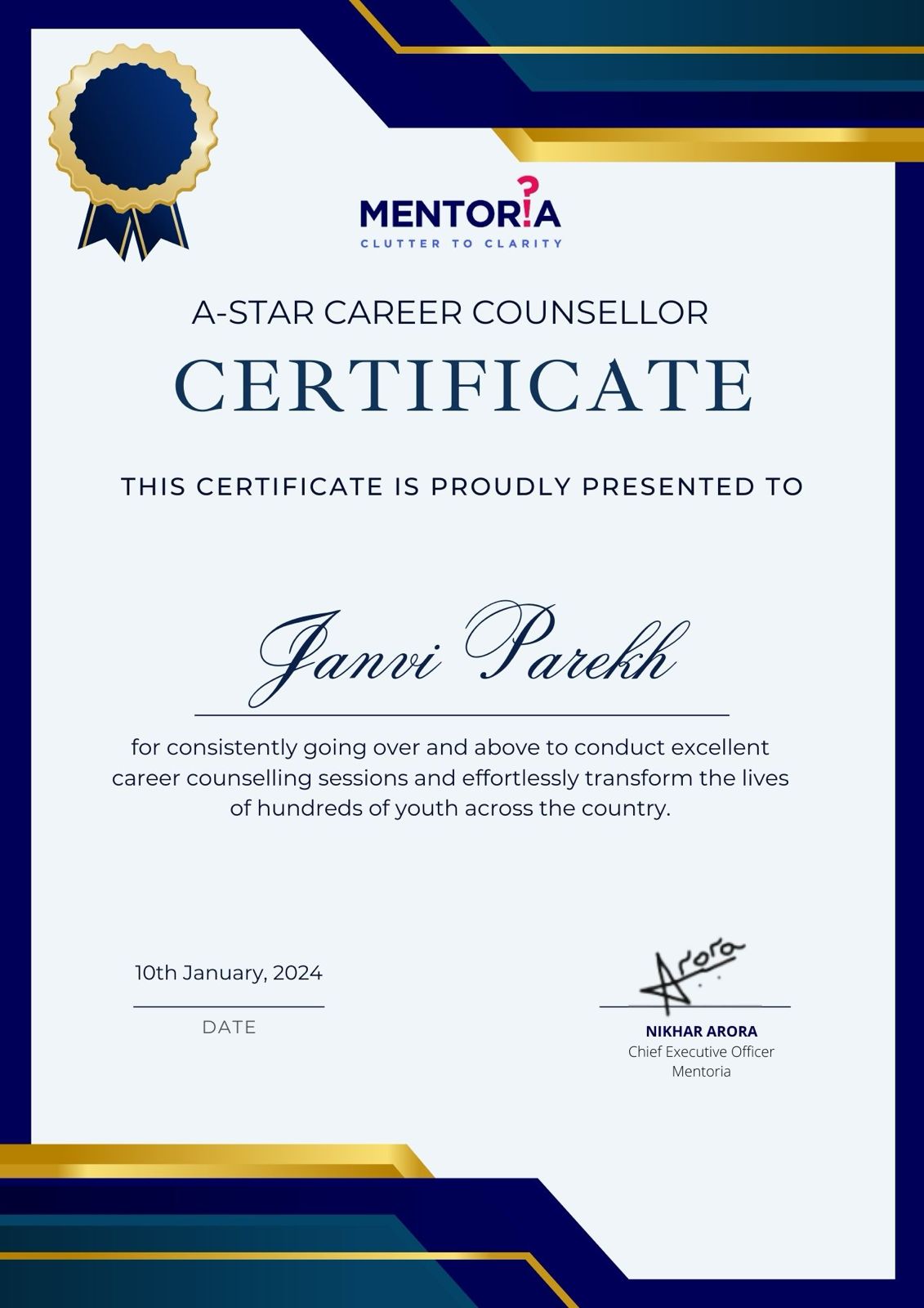 Certificate