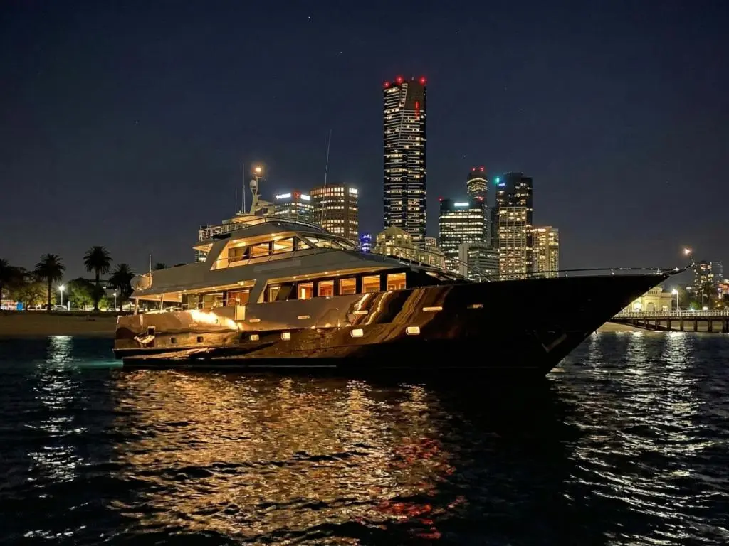 Luxury boats on the water