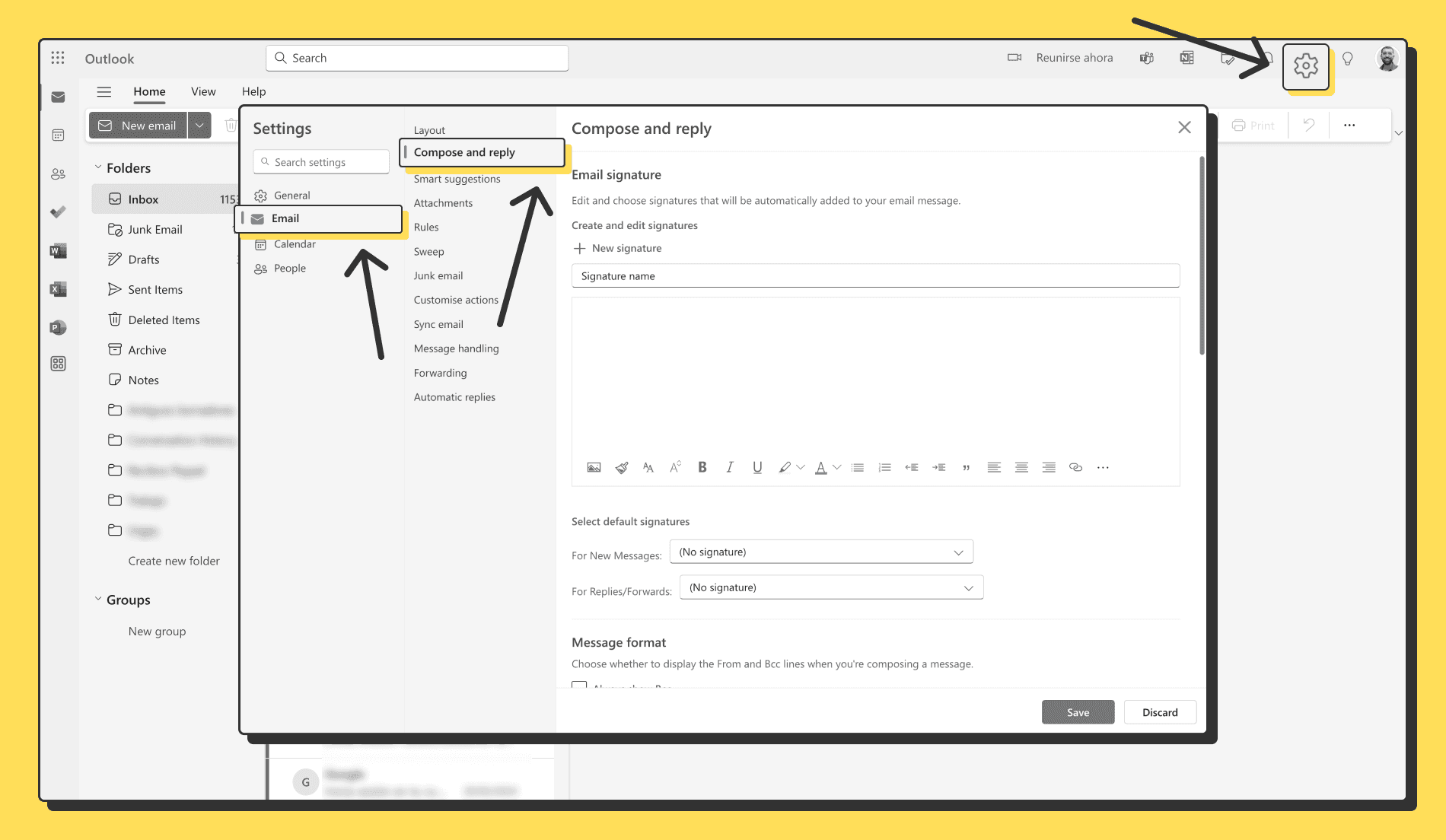 How to change your email signature in Outlook