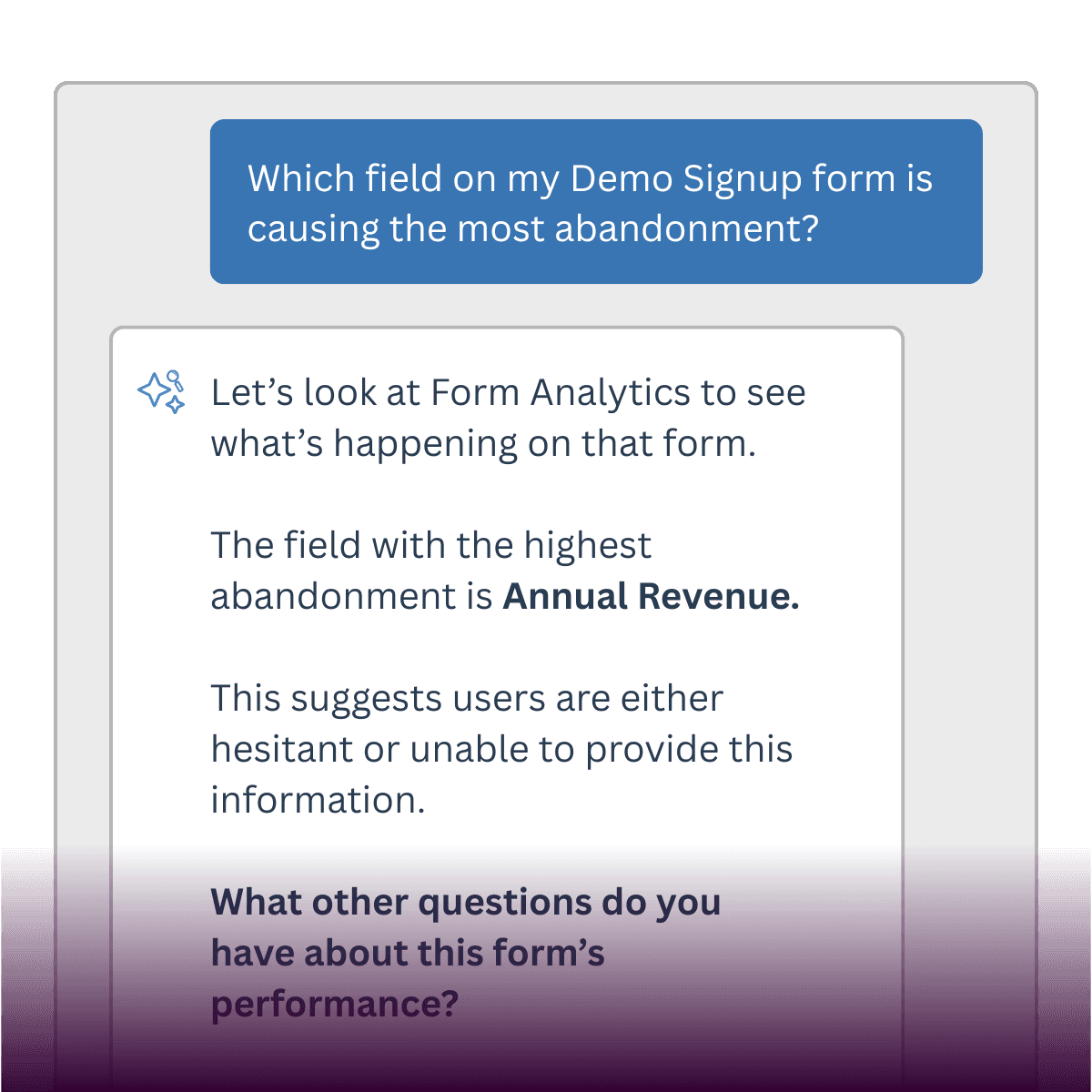 form analytics questions lucky orange Discovery