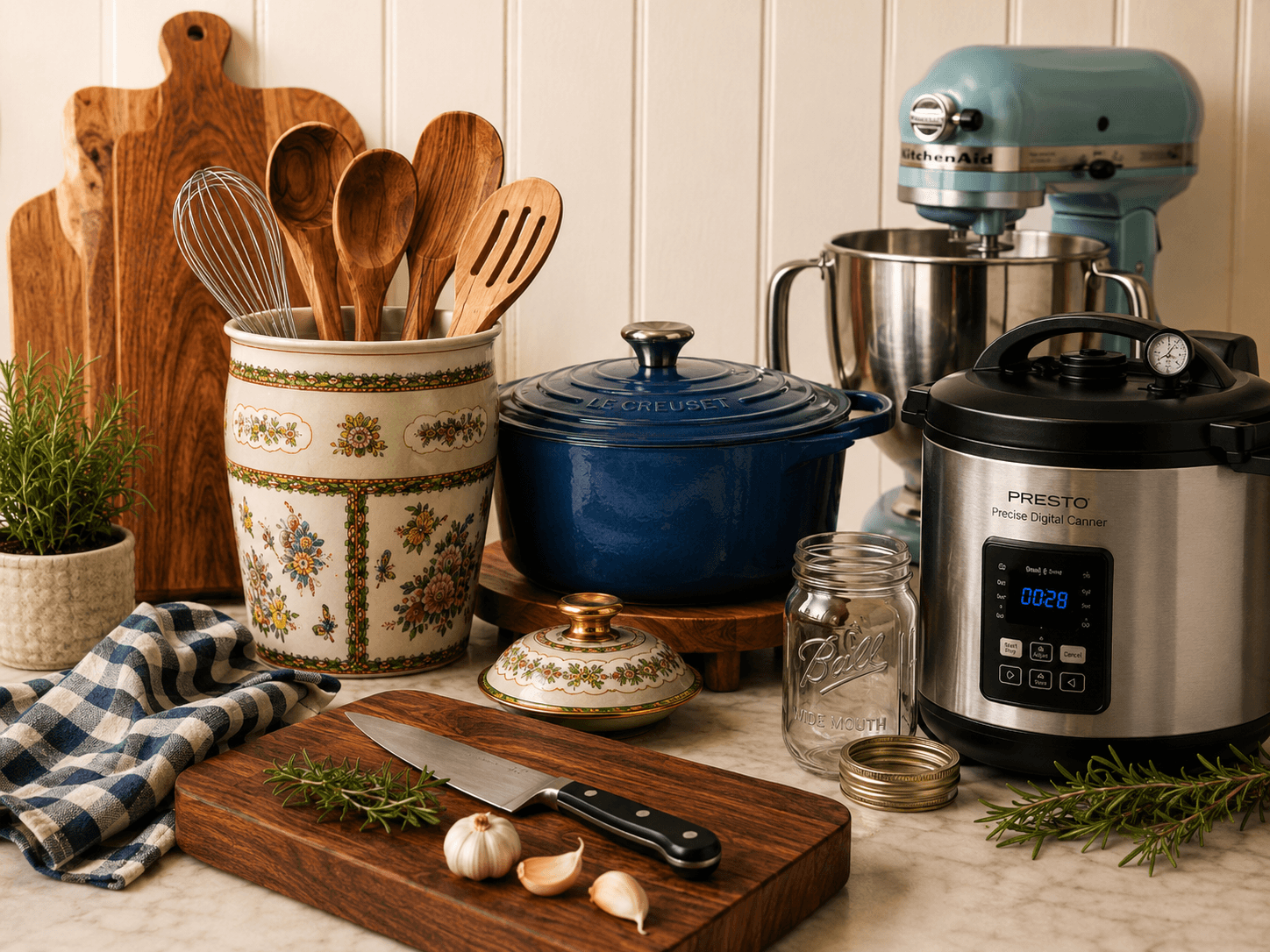 Kitchen equipment behind the scenes