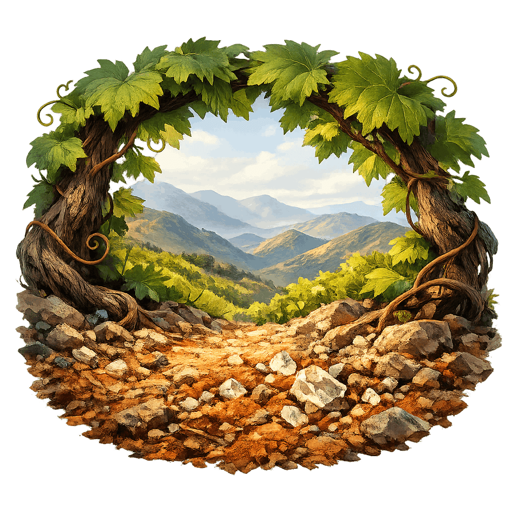 Detailed graphic of the Maipo Costa wine region.