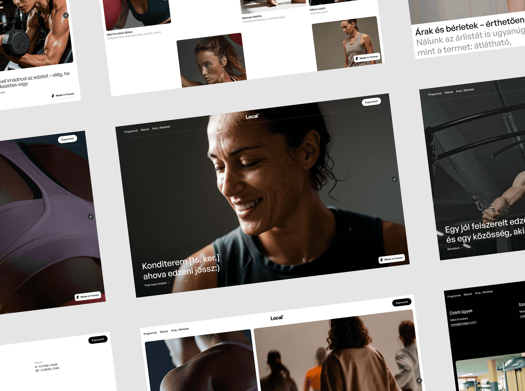 Minimalista, prémium Framer weboldal [Local©]