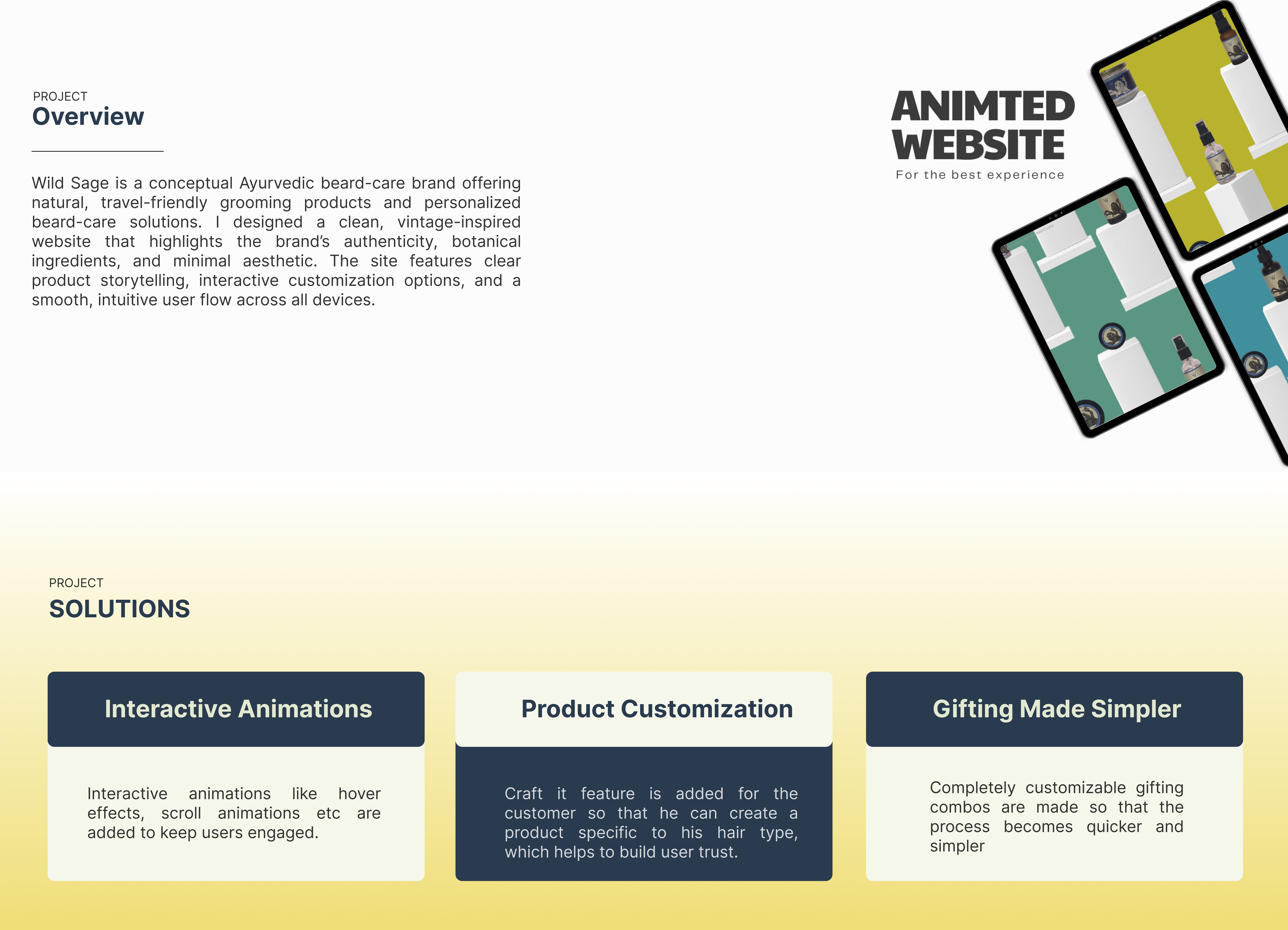 Project overview & suggested solutions