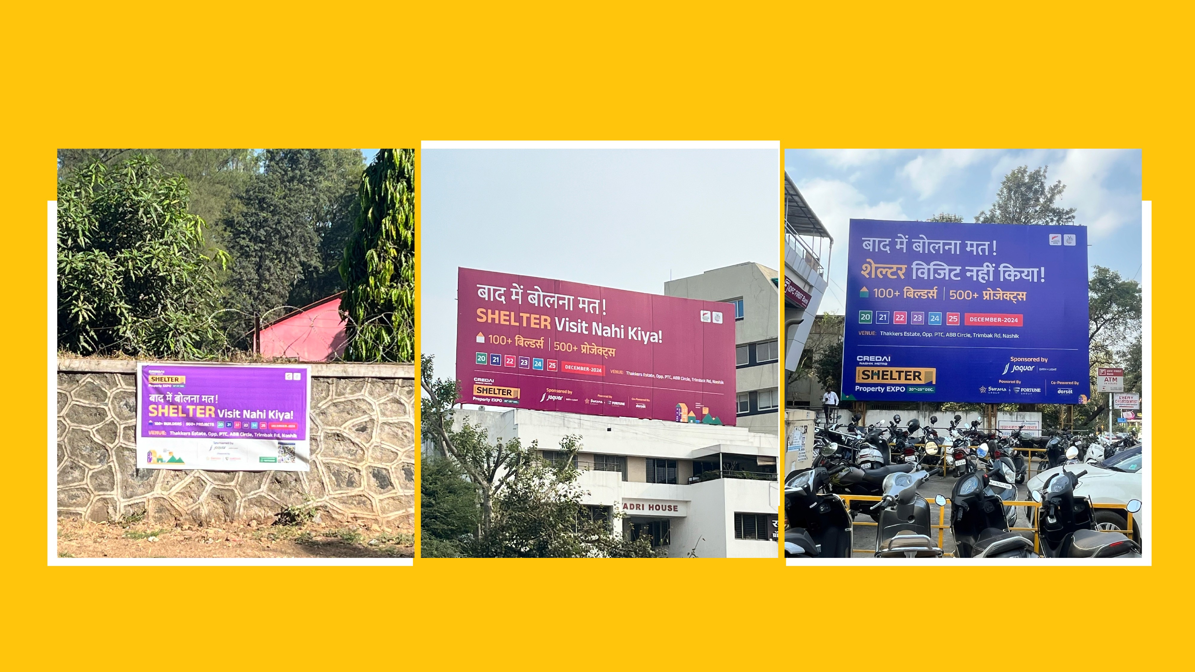 Hoarding Design of Rise with Nashik 