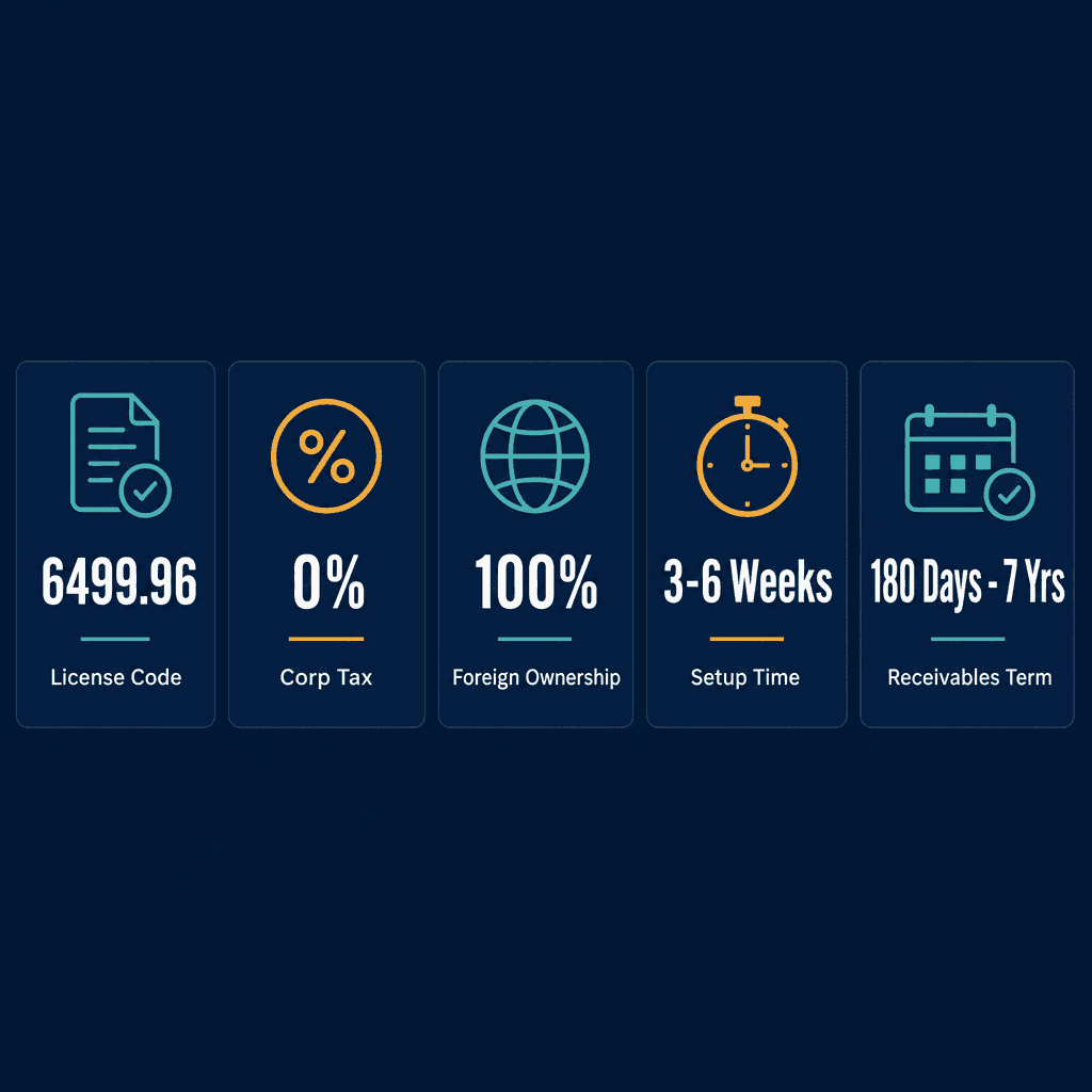 Infographic: Forfaiting Services Business License in Dubai