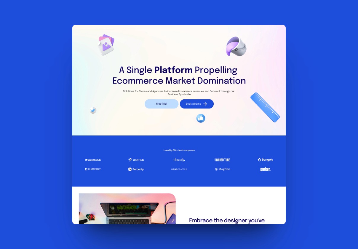 Saas Landing page