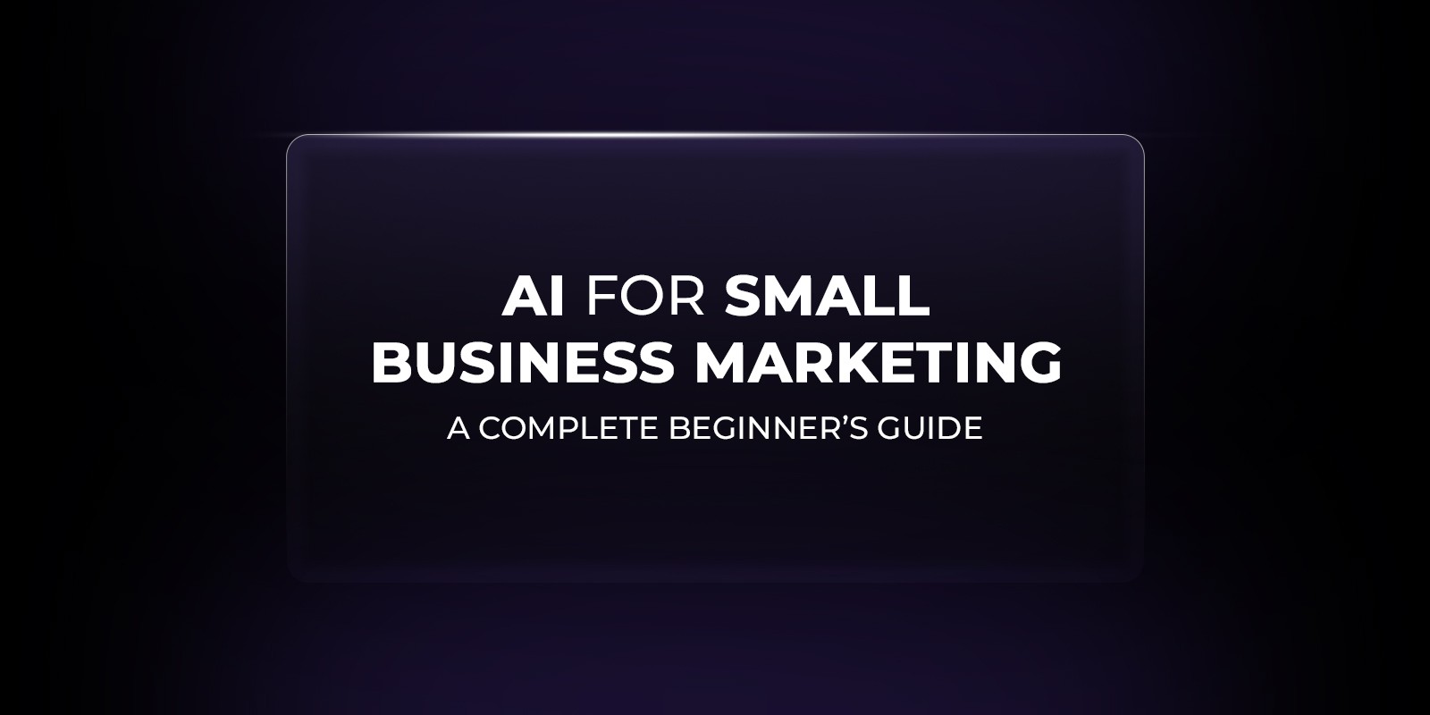 AI for small business marketing