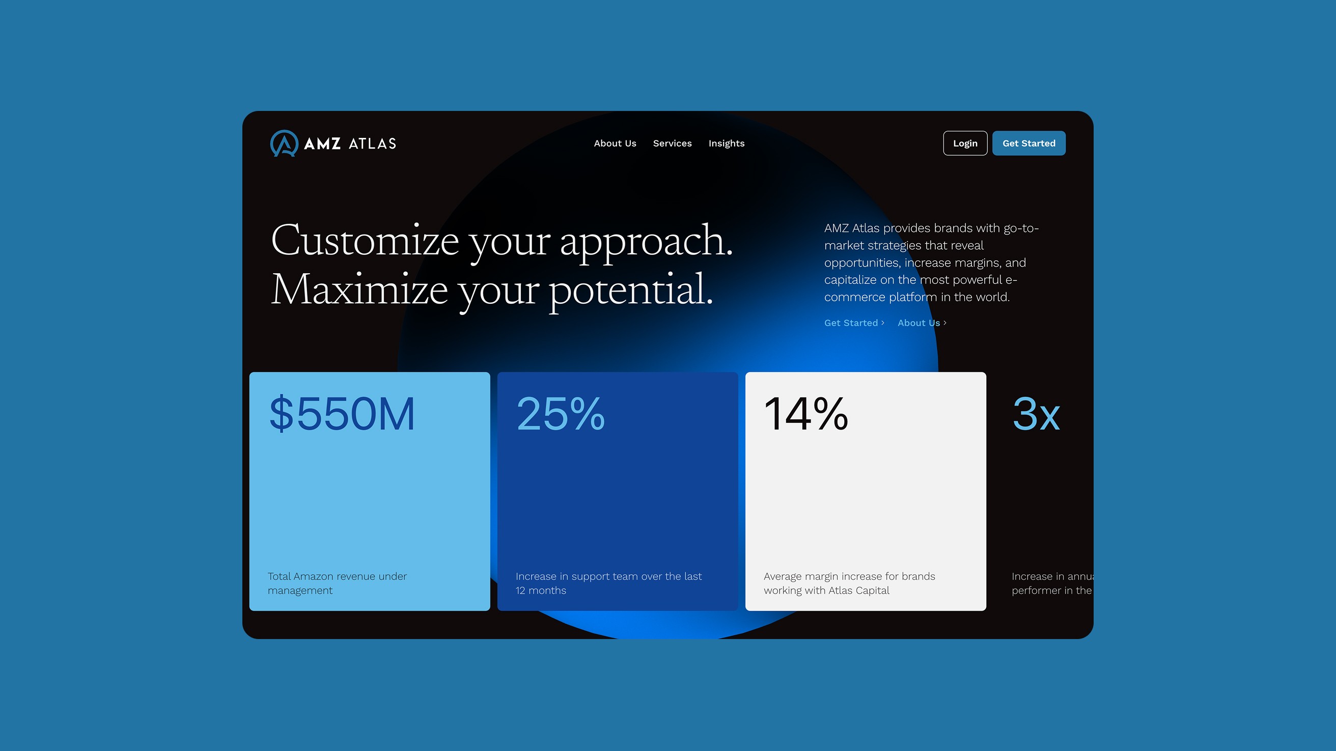 AMZ Atlas - Homepage Design