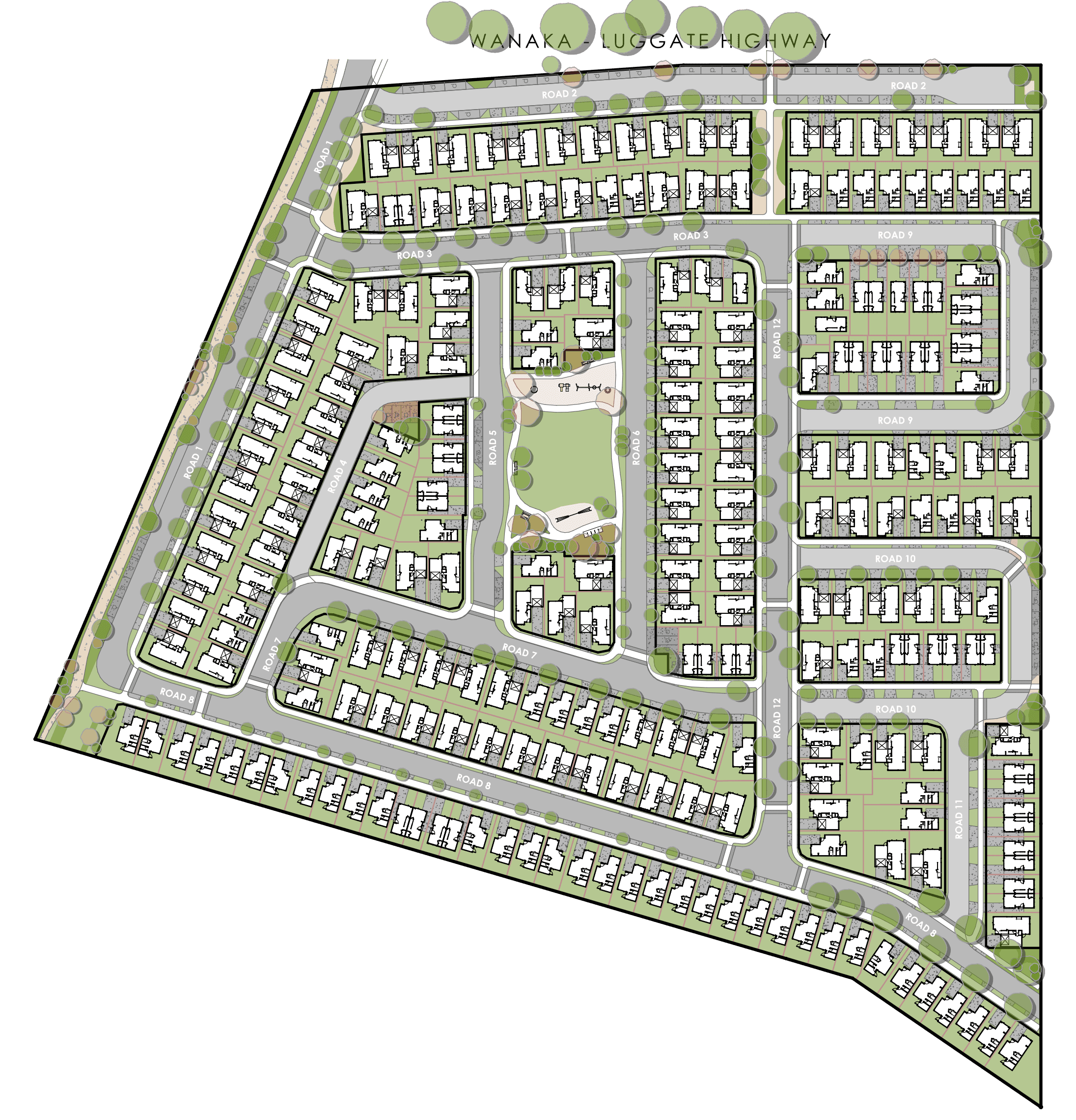 The Links Wānaka masterplan site map
