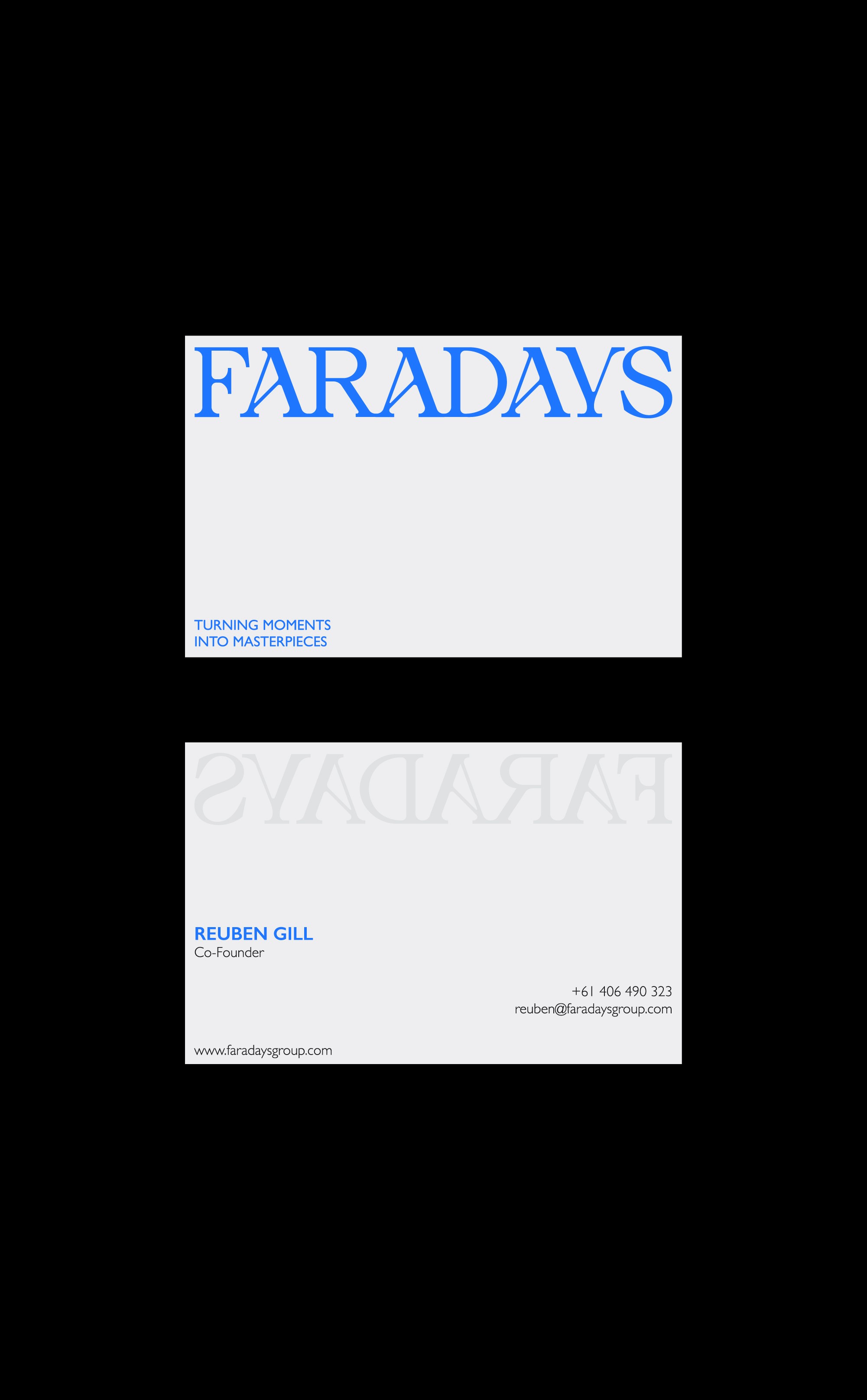 Faradays - Visual Identity System - Business Cards