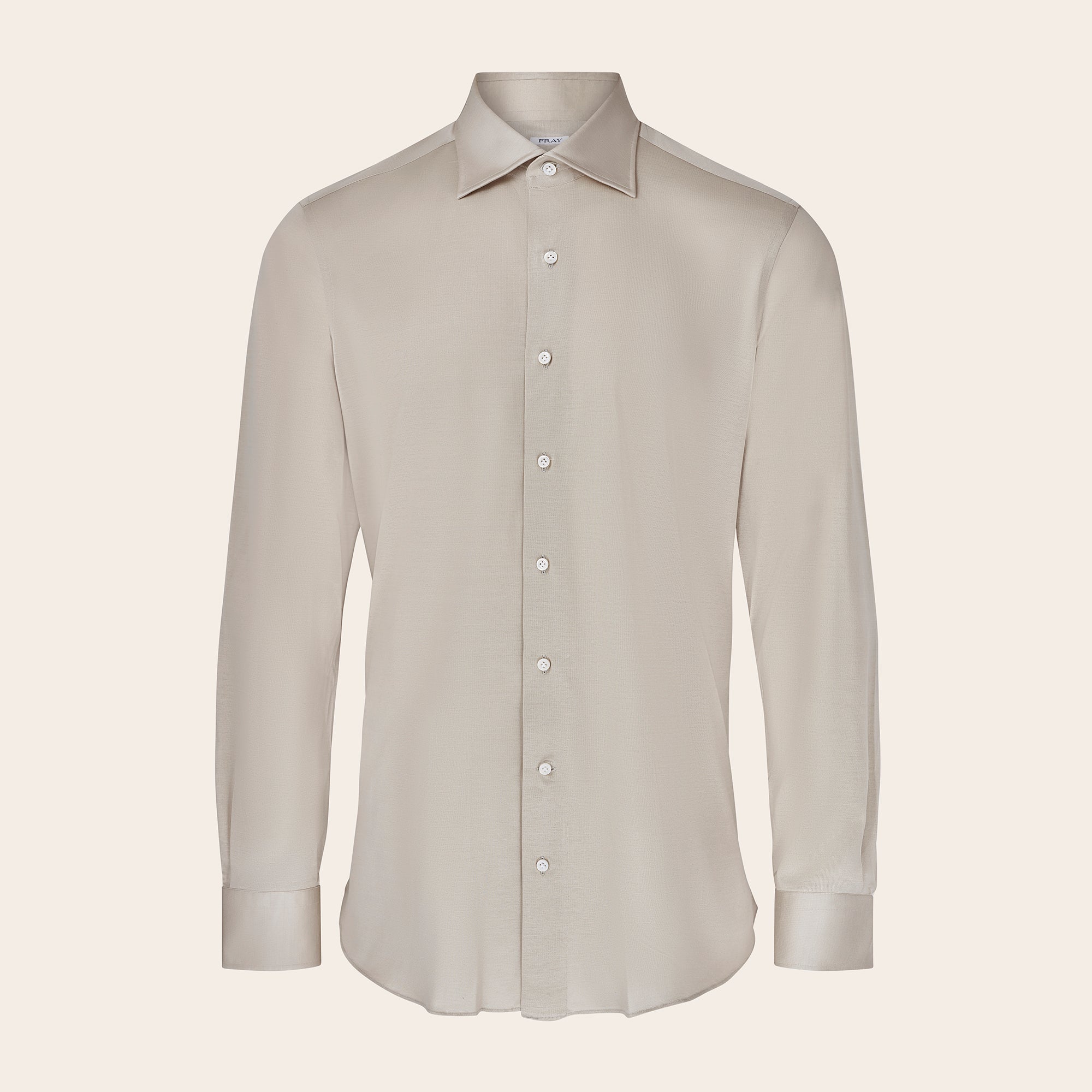 Fray Gabriel Cotton Satin Shirt - Mandelli UK