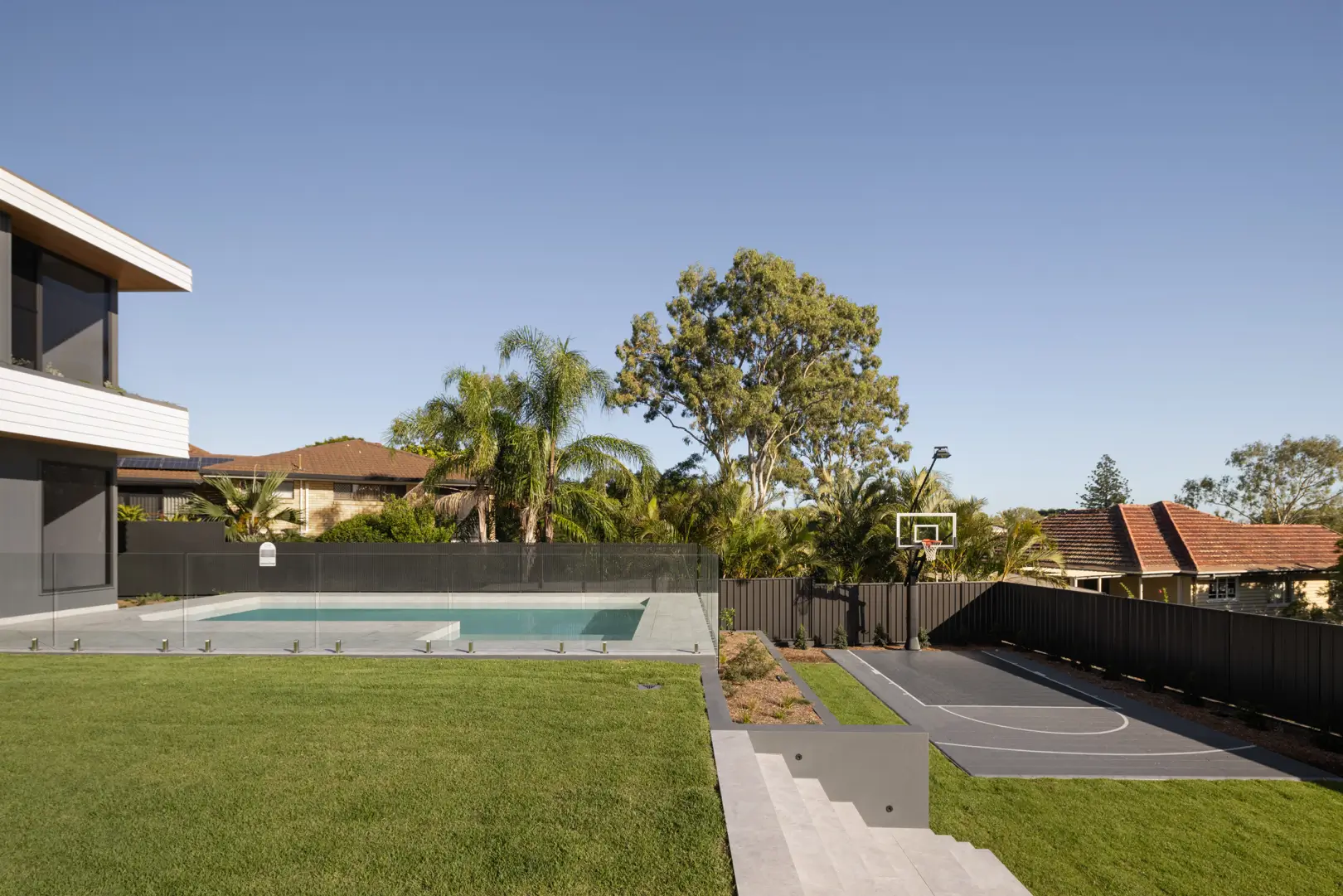 Front facade of Jacaranda House in. Brisbane