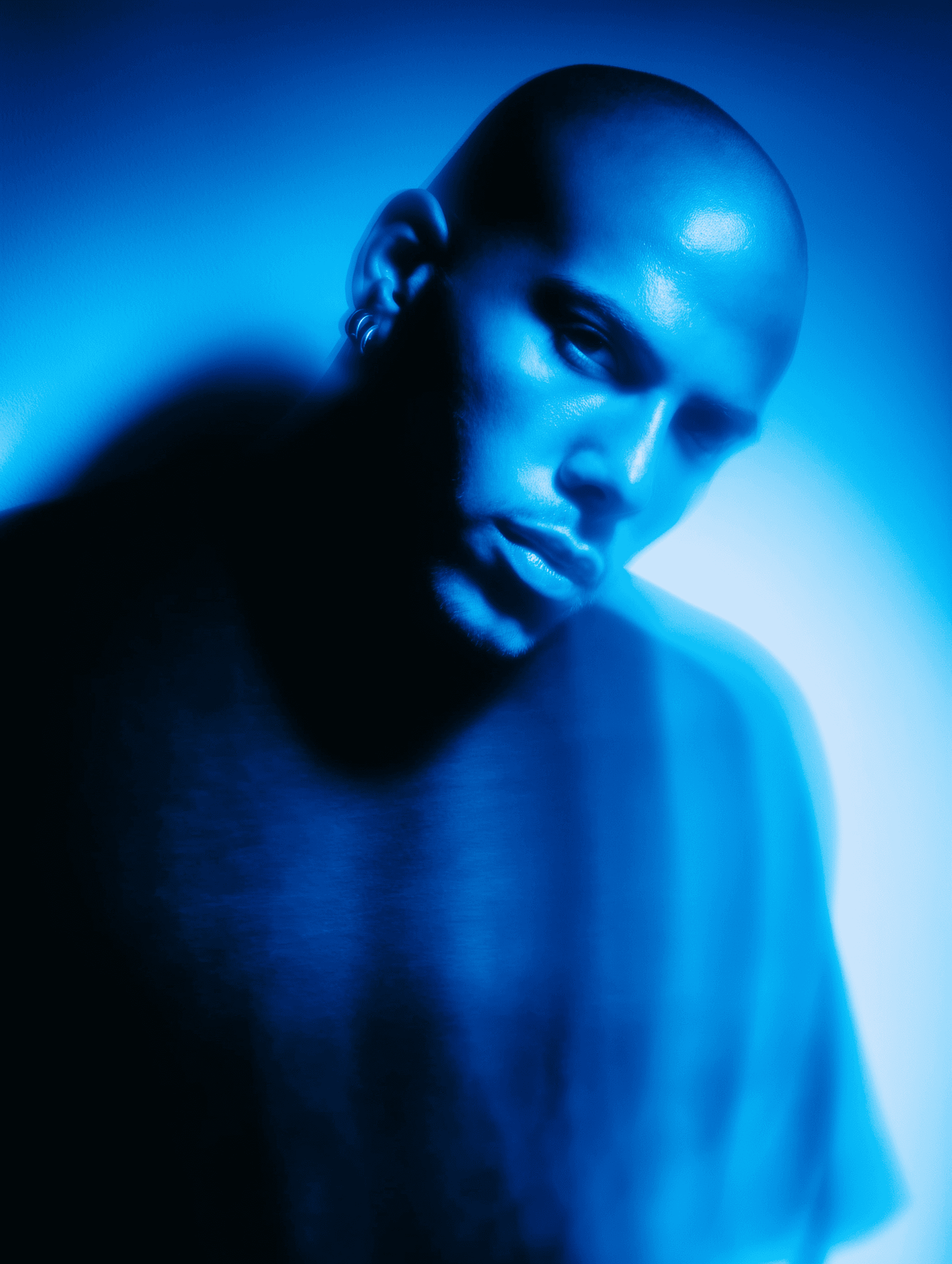 Blue Glow: Studio Portrait Series