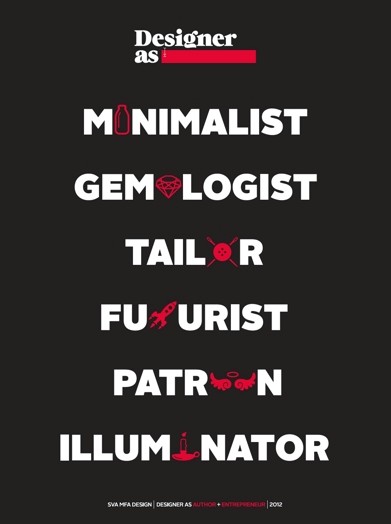 "designer as" poster