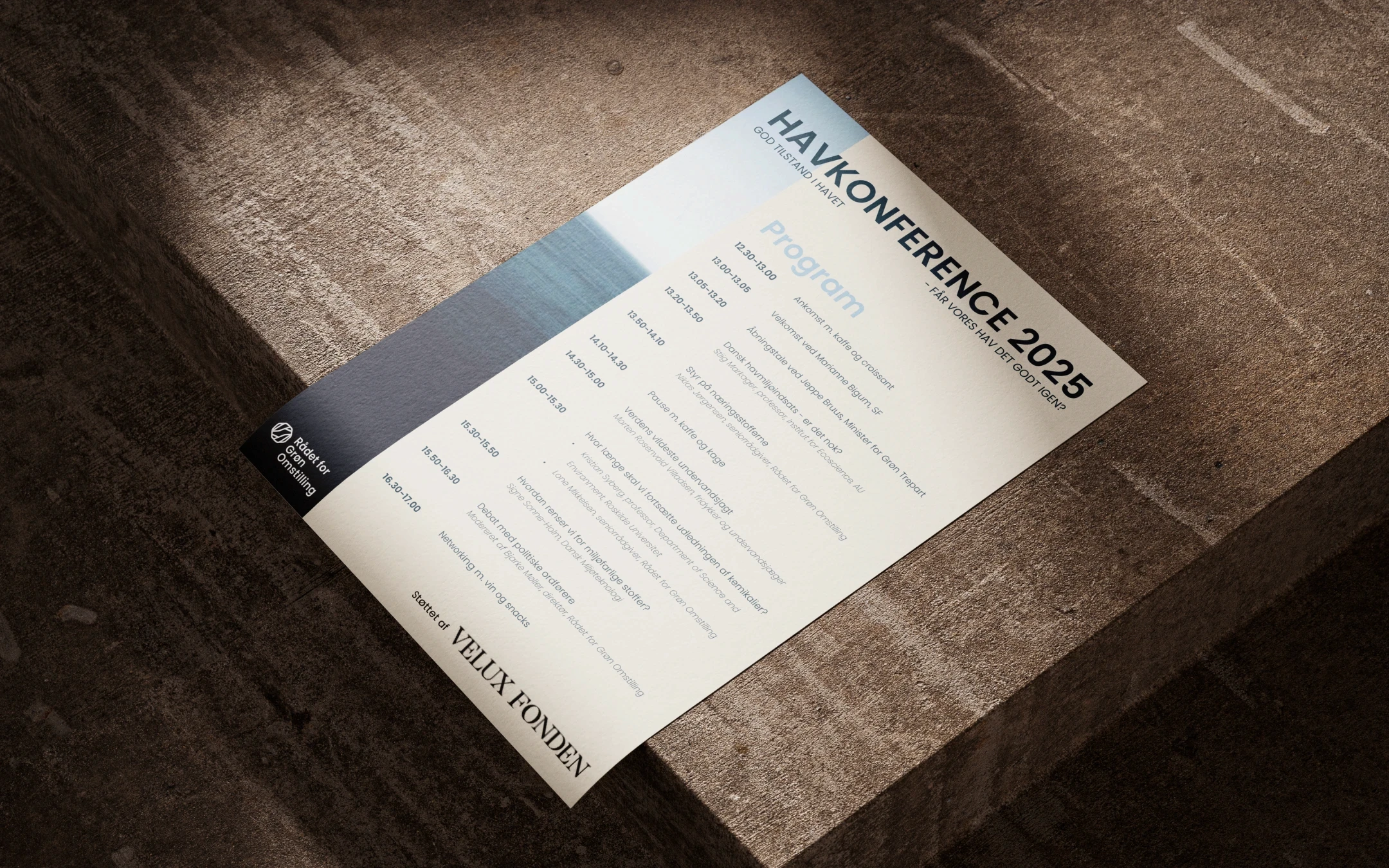 Poster mock up of a design used for "Havkonferencen 2025".