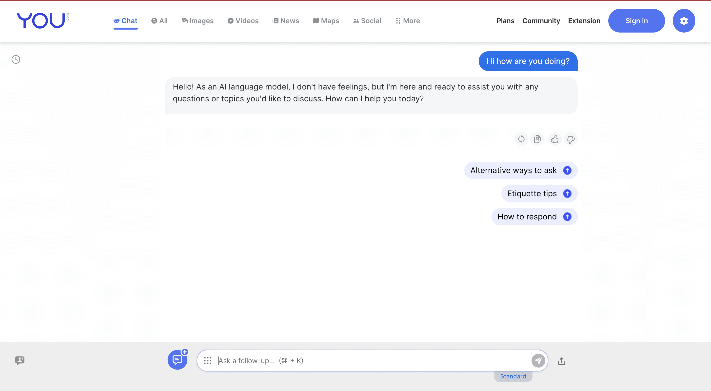 Souce: Screenshot by Watermelon from YouChat environment
