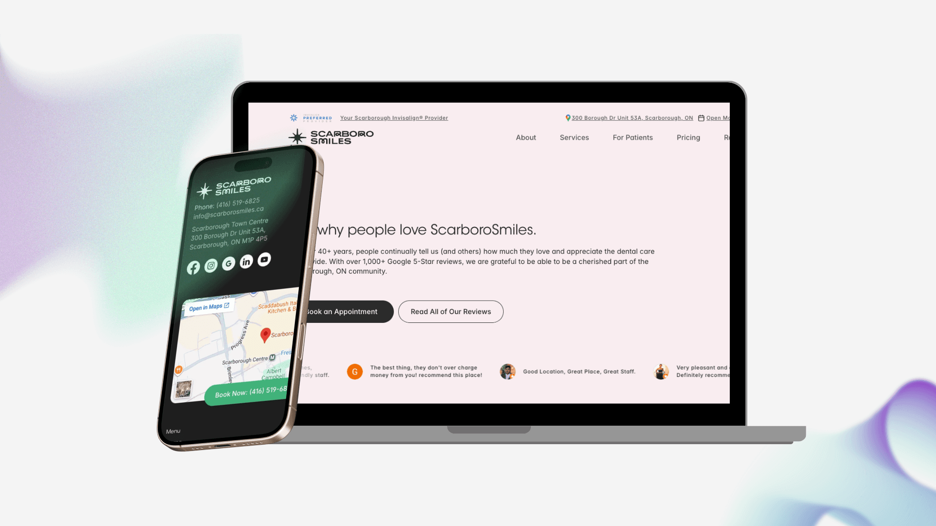 About ScarboroSmiles Website Page