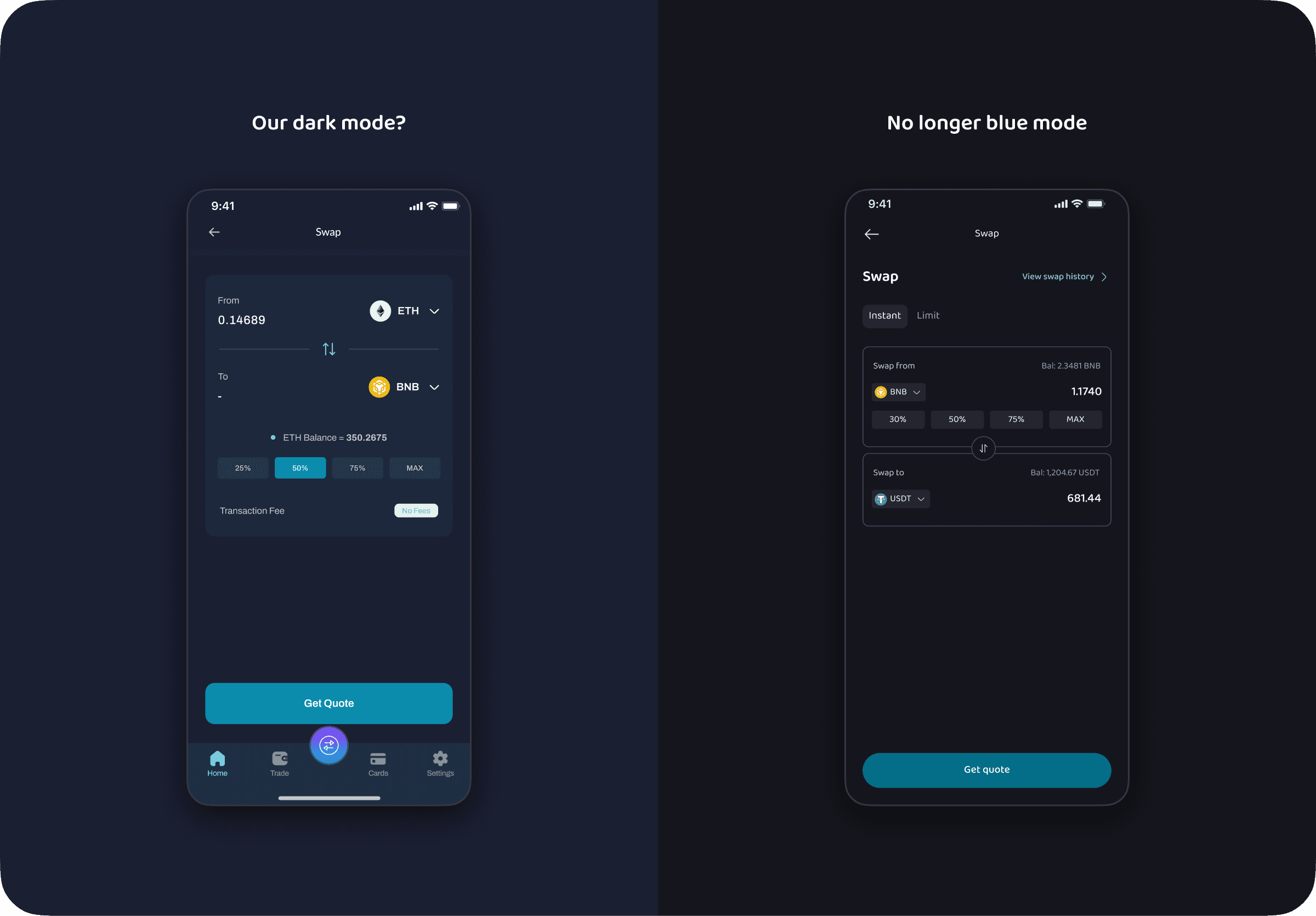 Redesigned Obiex screen addressing customer pain points in the mobile app.