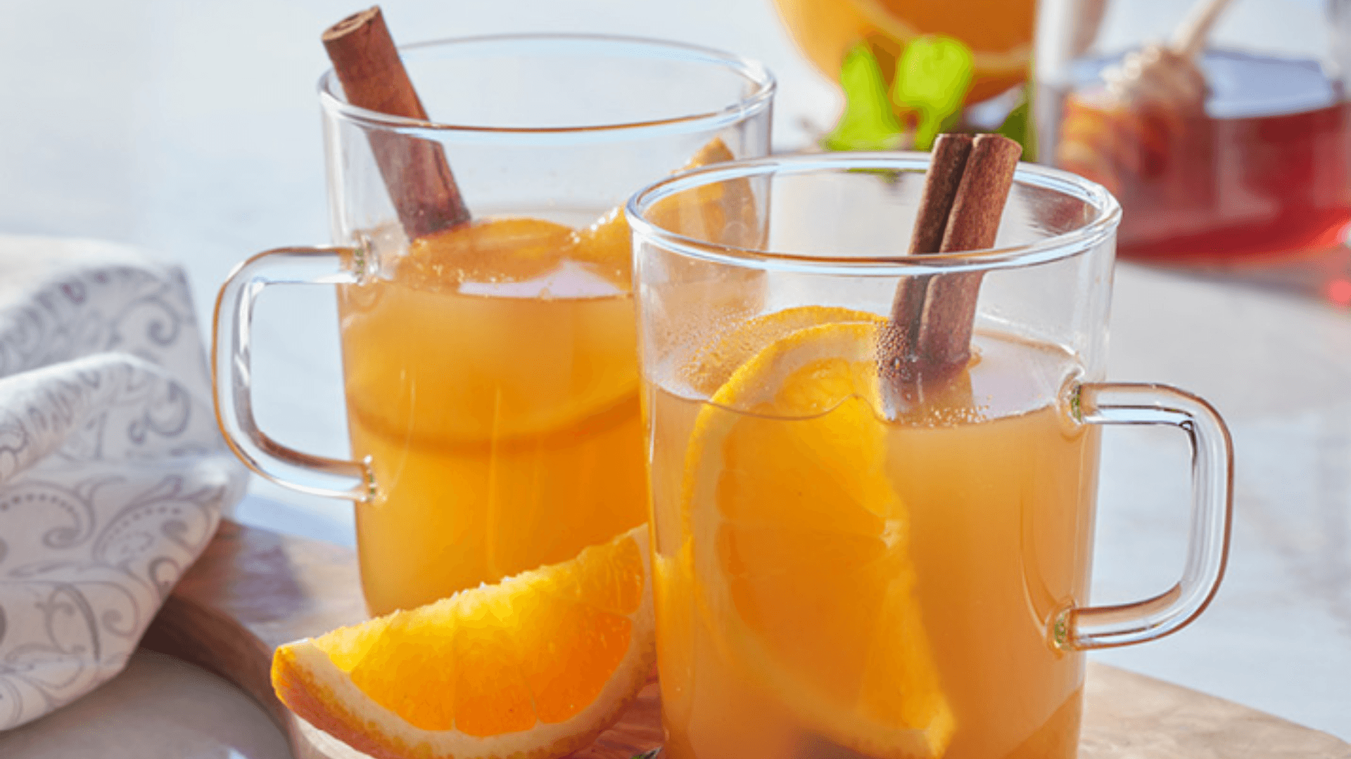 Green Tea and Orange Hot Toddy