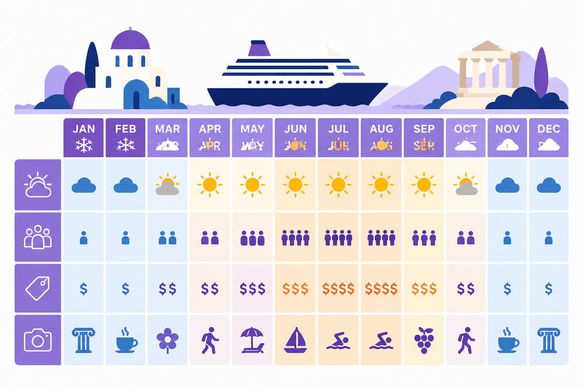 Mediterranean cruise seasonal planning