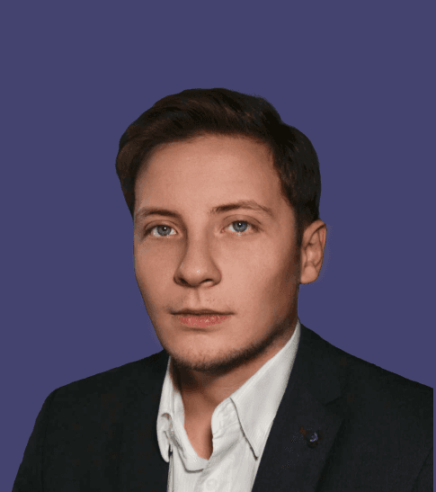 man wearing white V-neck shirt