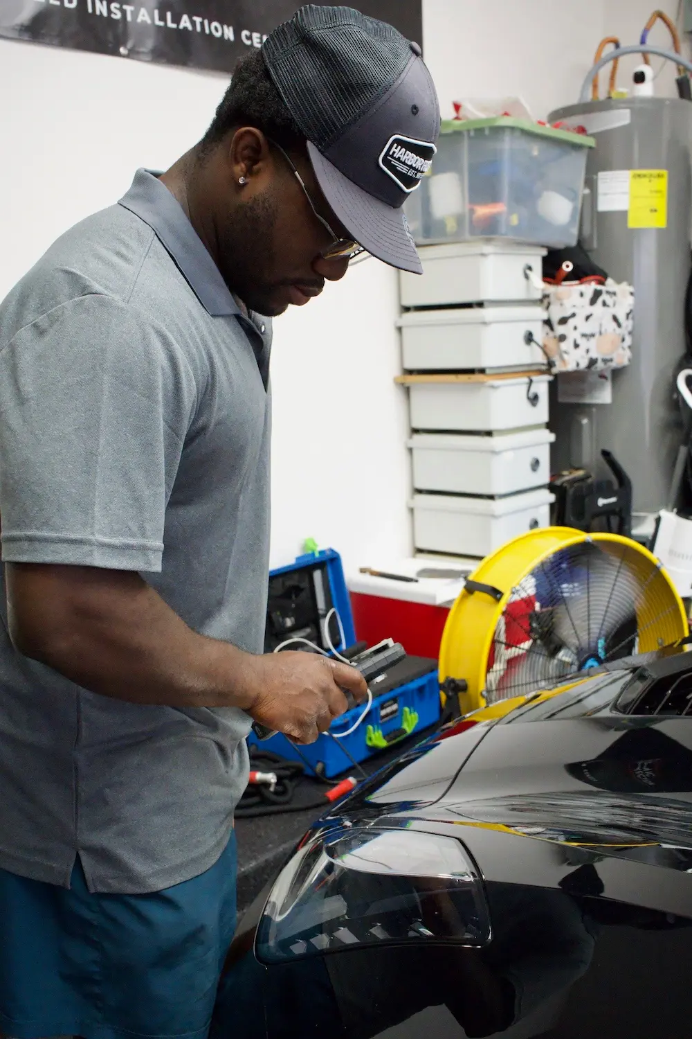 LV Fresh Details getting ready to Paint correct a car.