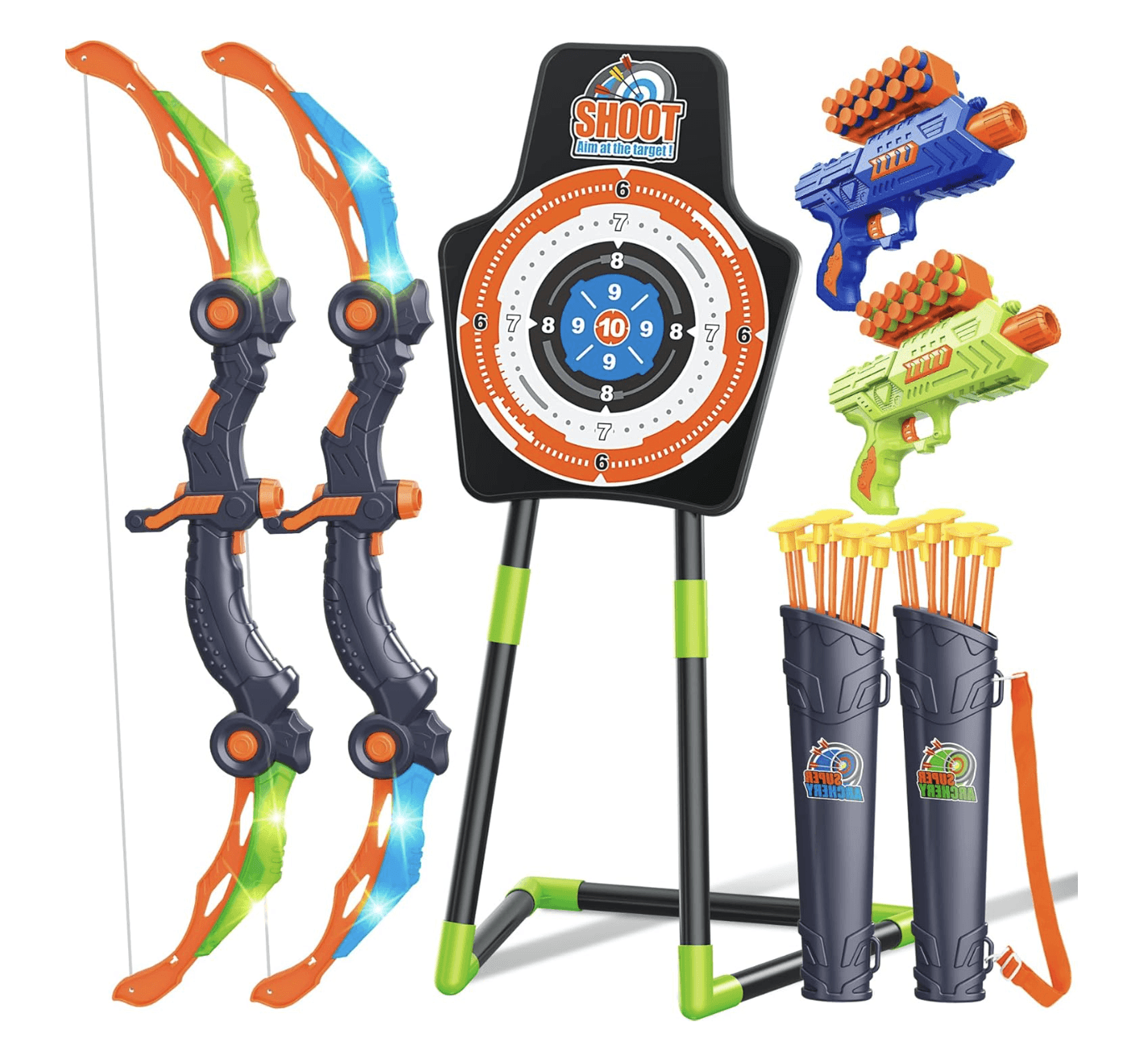 2 Pack Bow and Arrow Archery Set for Kids