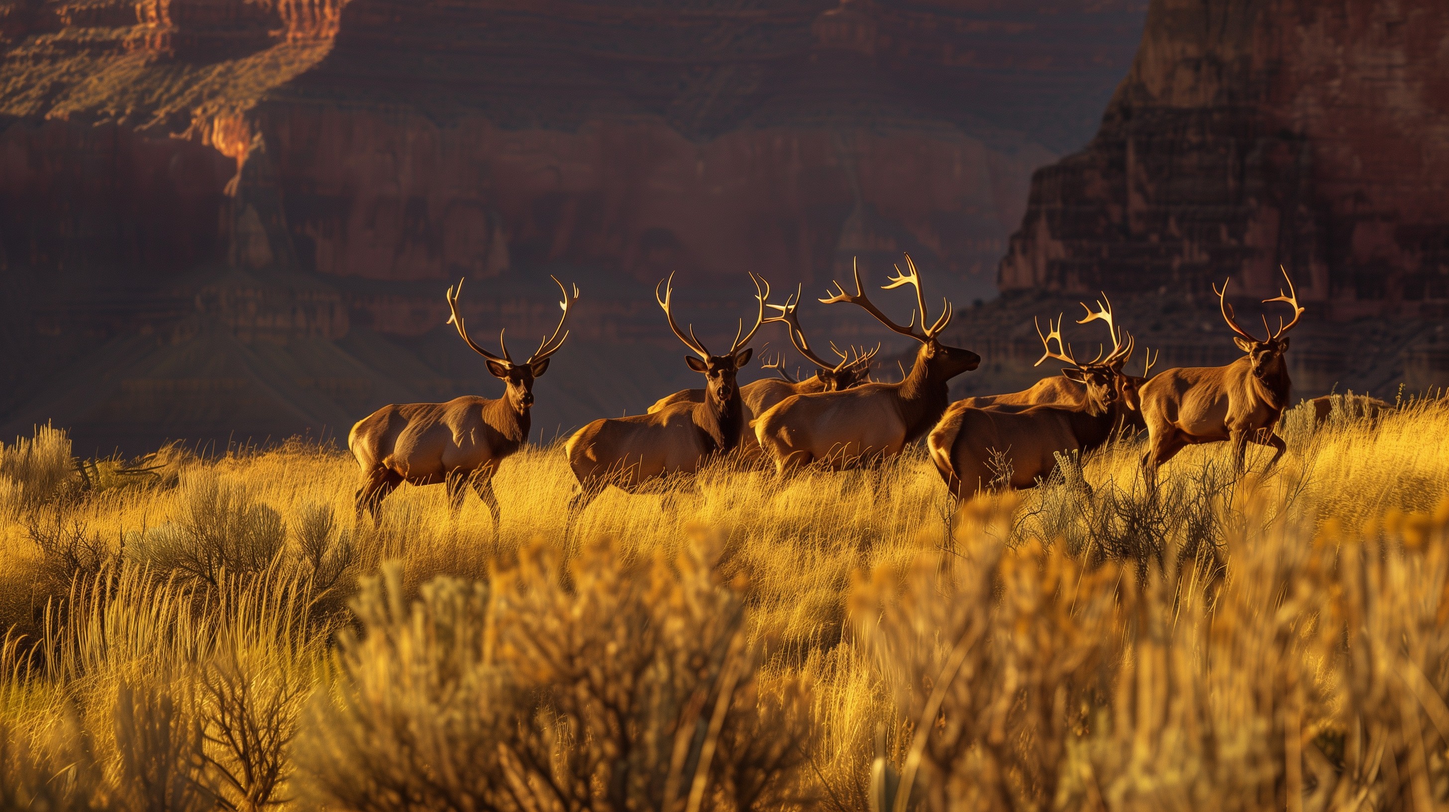 Grand Canyon elk heard