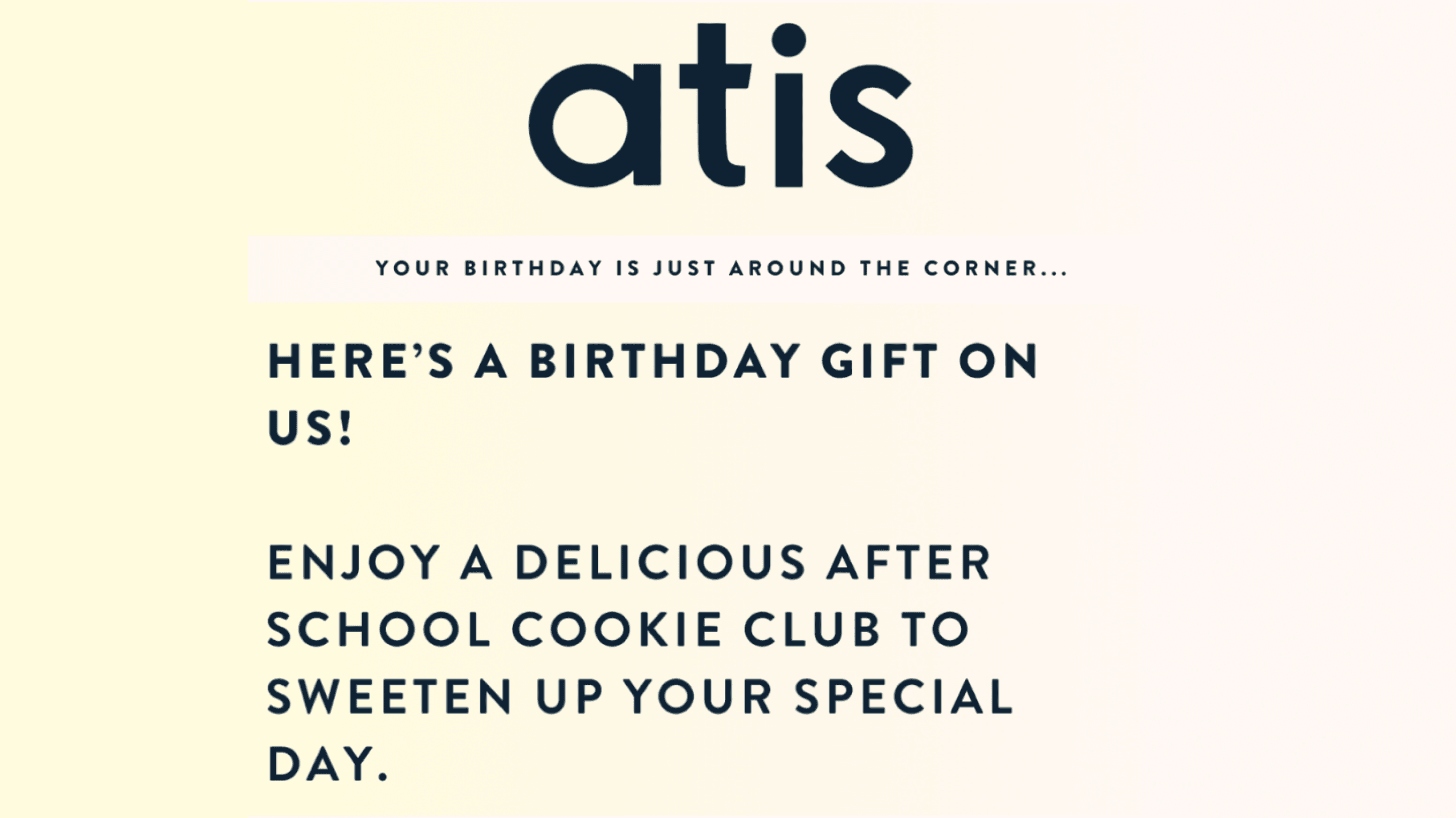 Atis birthday mail image