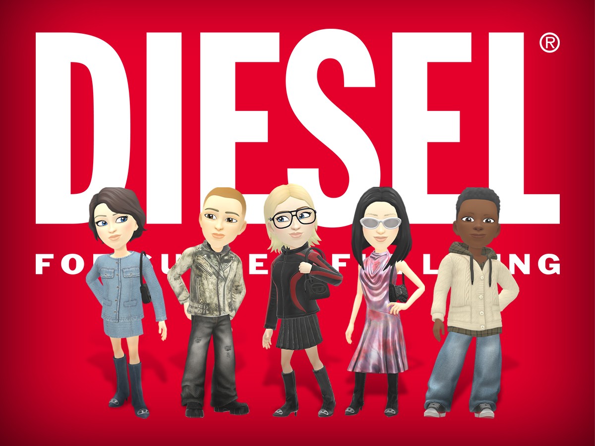 Bitmoji avatars wearing Diesel outfits