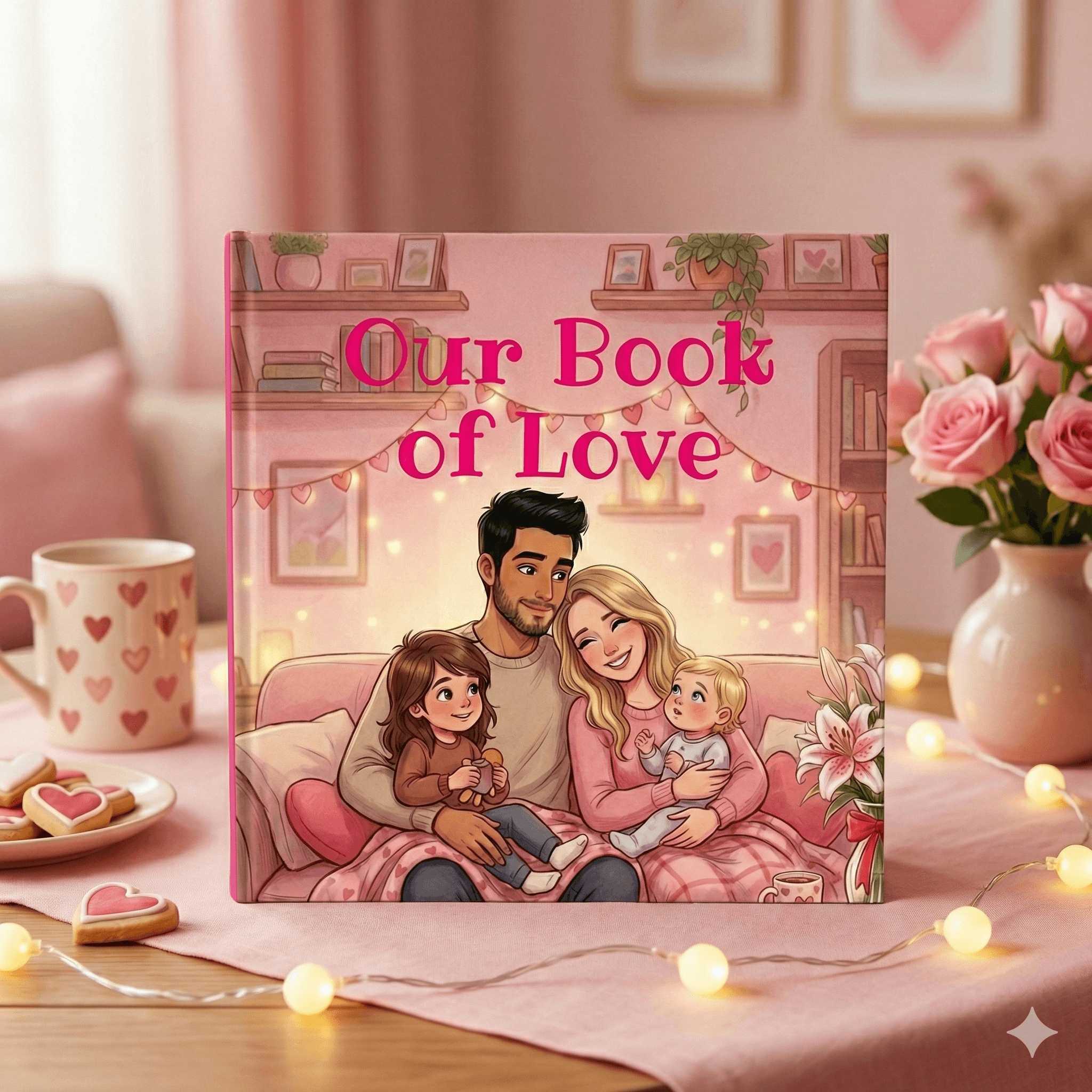 Close-up of lush, dark green leaves, some glossy and wet, against a muted background.