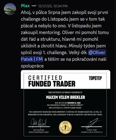 Zpráva studenta z komunity Funded Mind č. 5
