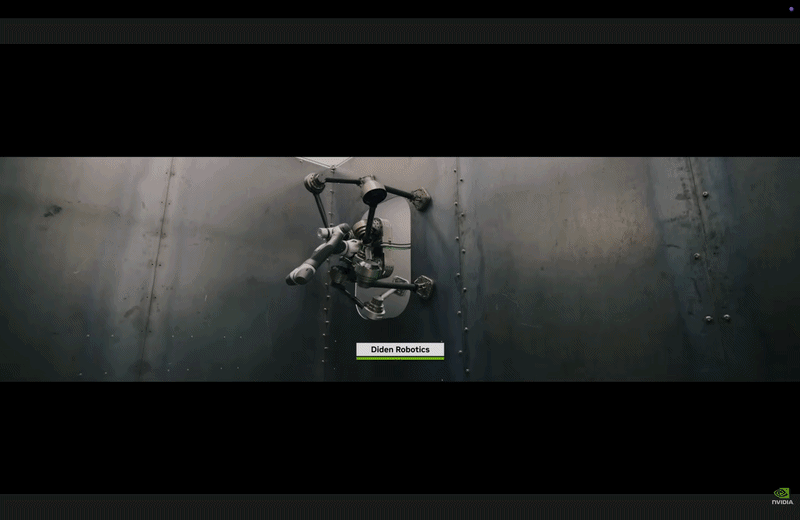NVIDIA GTC 2026 오프닝 영상 중 디든로보틱스