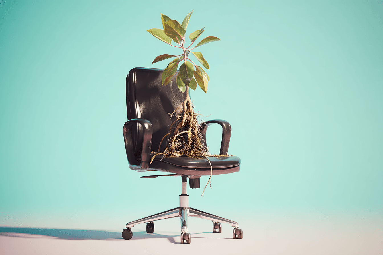 Tavolo disordinato con progetti, utensili da cantiere, tazze di caffè e post-it. Due persone riorganizzano gli elementi. Simbolo della confusione iniziale e della necessità di chiarezza nei processi.