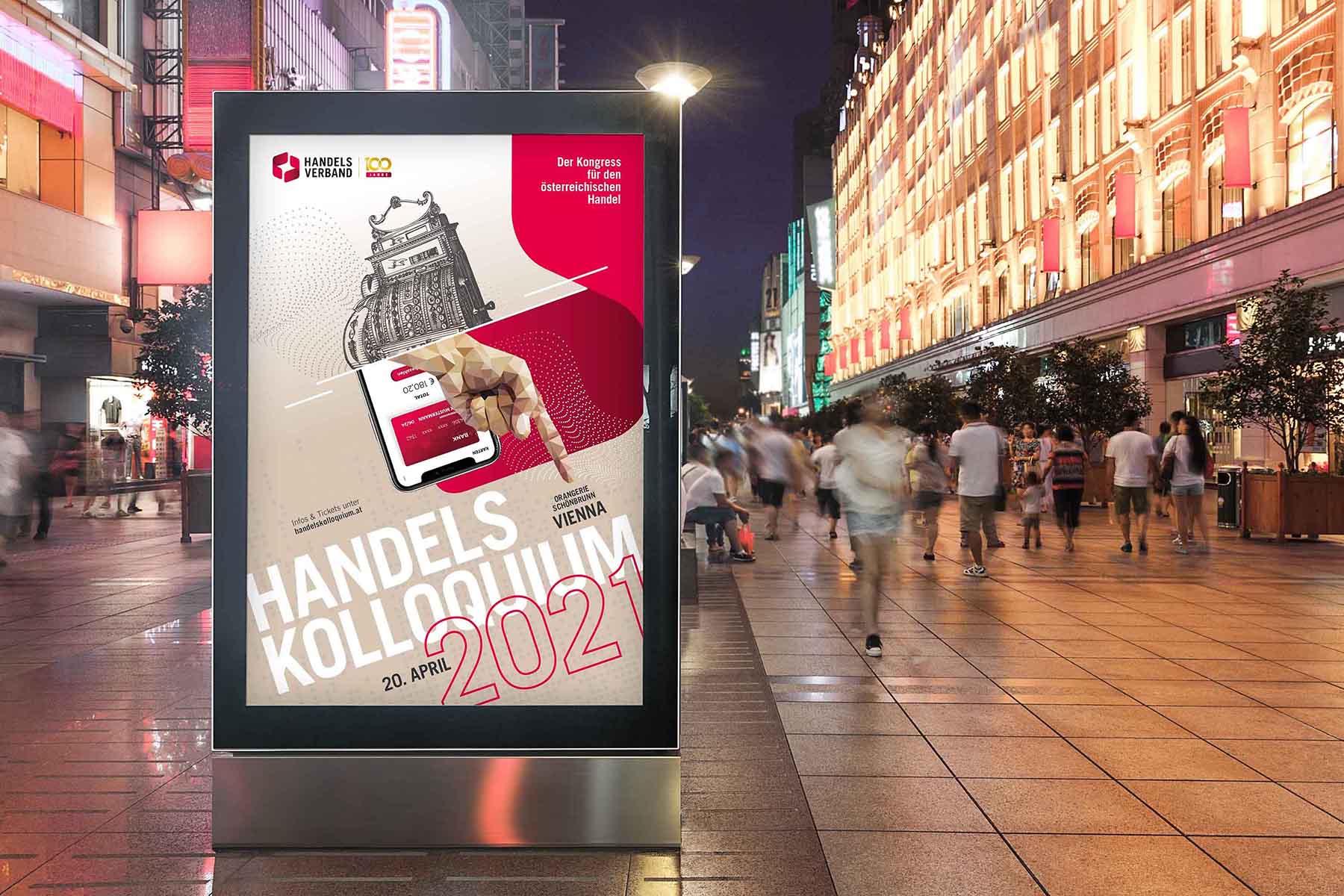 Gestaltung einer aufmerksamkeitsstarken Out-of-Home Kampagne zur Inszenierung des Handelskolloquiums im urbanen Raum