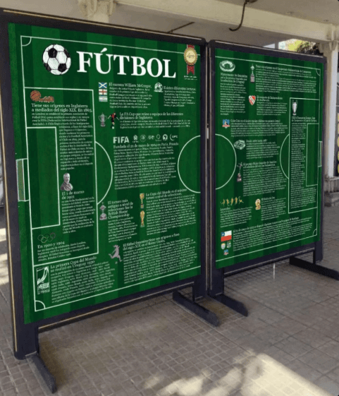 Exposición Leyendas del Deporte junto a María José Moya, la patinadora chilena de velocidad multicampeona.