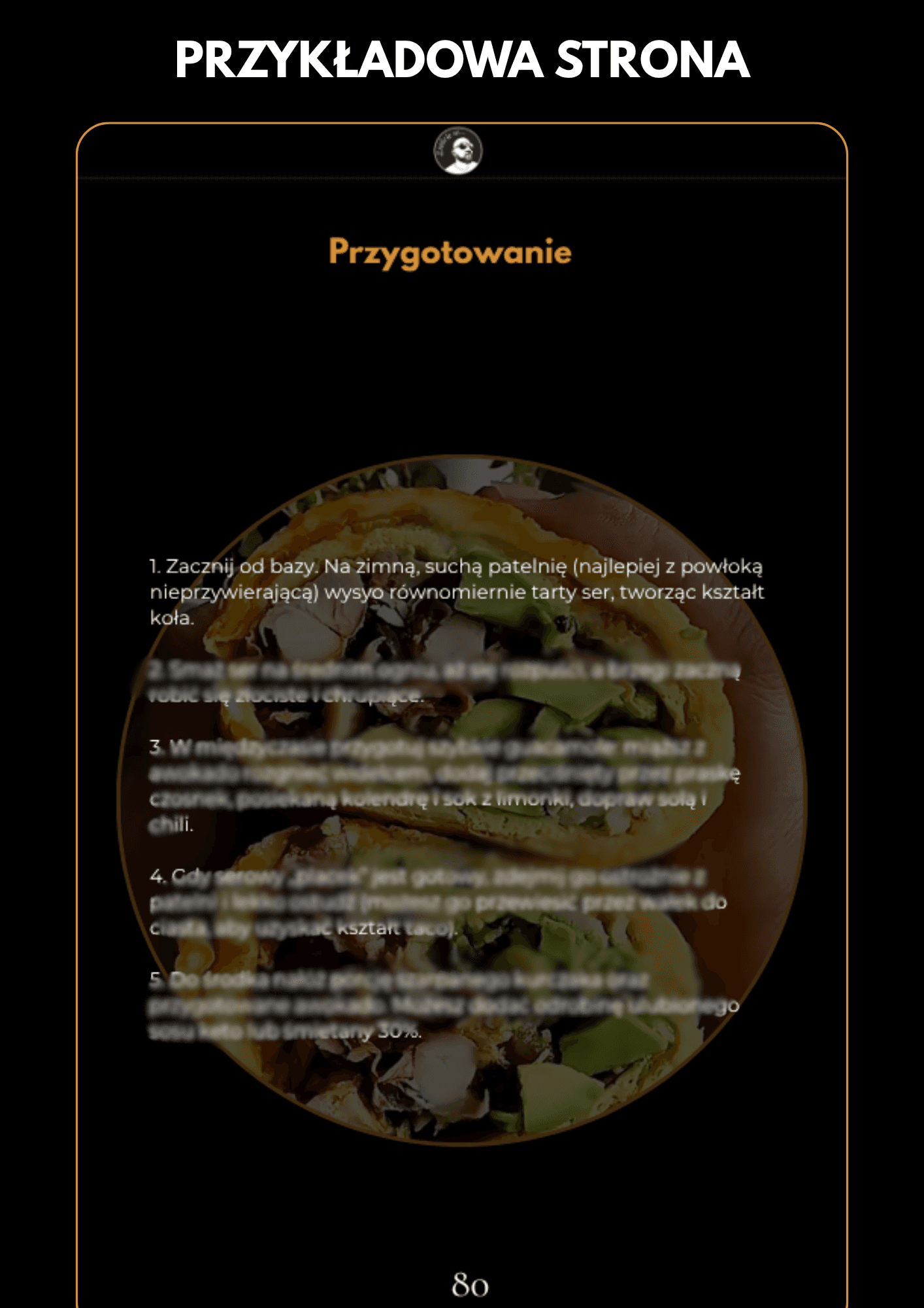 Przykładowy przepis KETO
