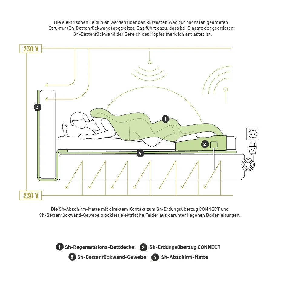 Green glass-metallic background with statistic cards