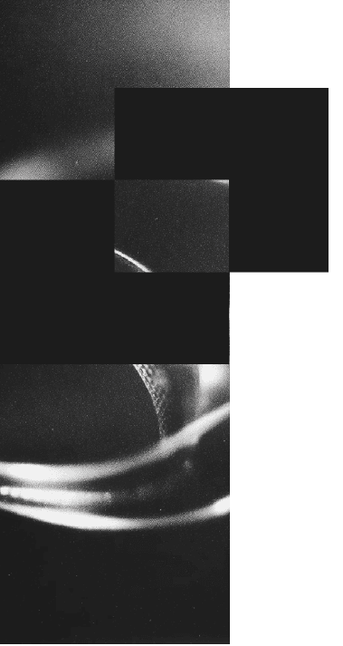 Black and white abstract floating materia