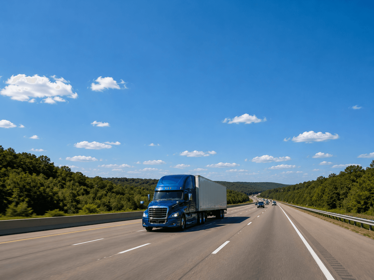 Truck on the highway