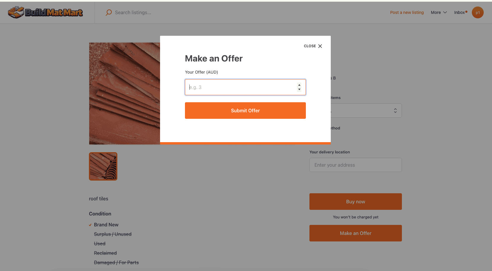 FairLoop checkout page showing iDeal, Klarna and credit card payment options on a Sharetribe marketplace