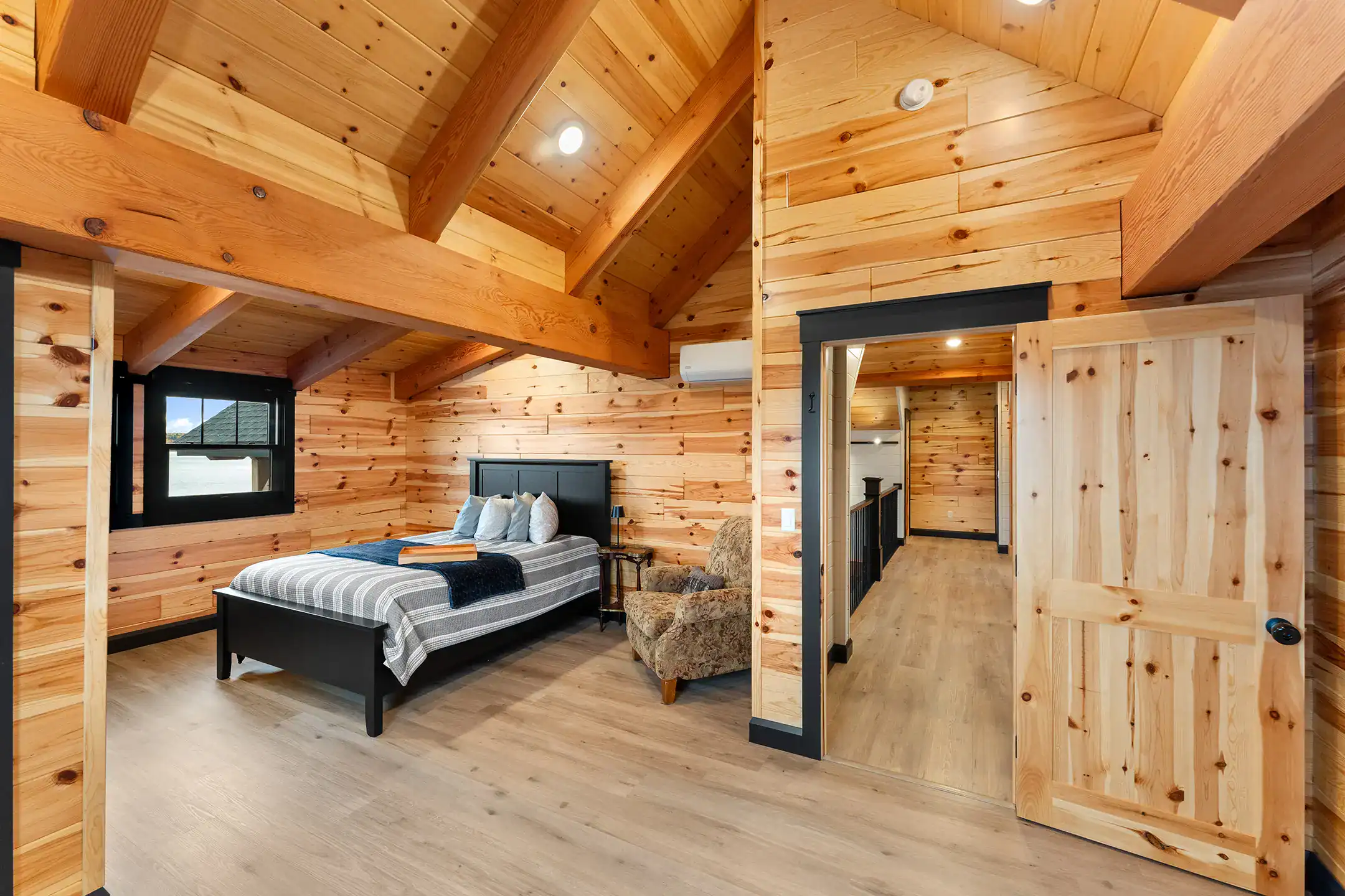 Upper Peninsula waterfront timber frame home photographed by Citadel Photography — view 16