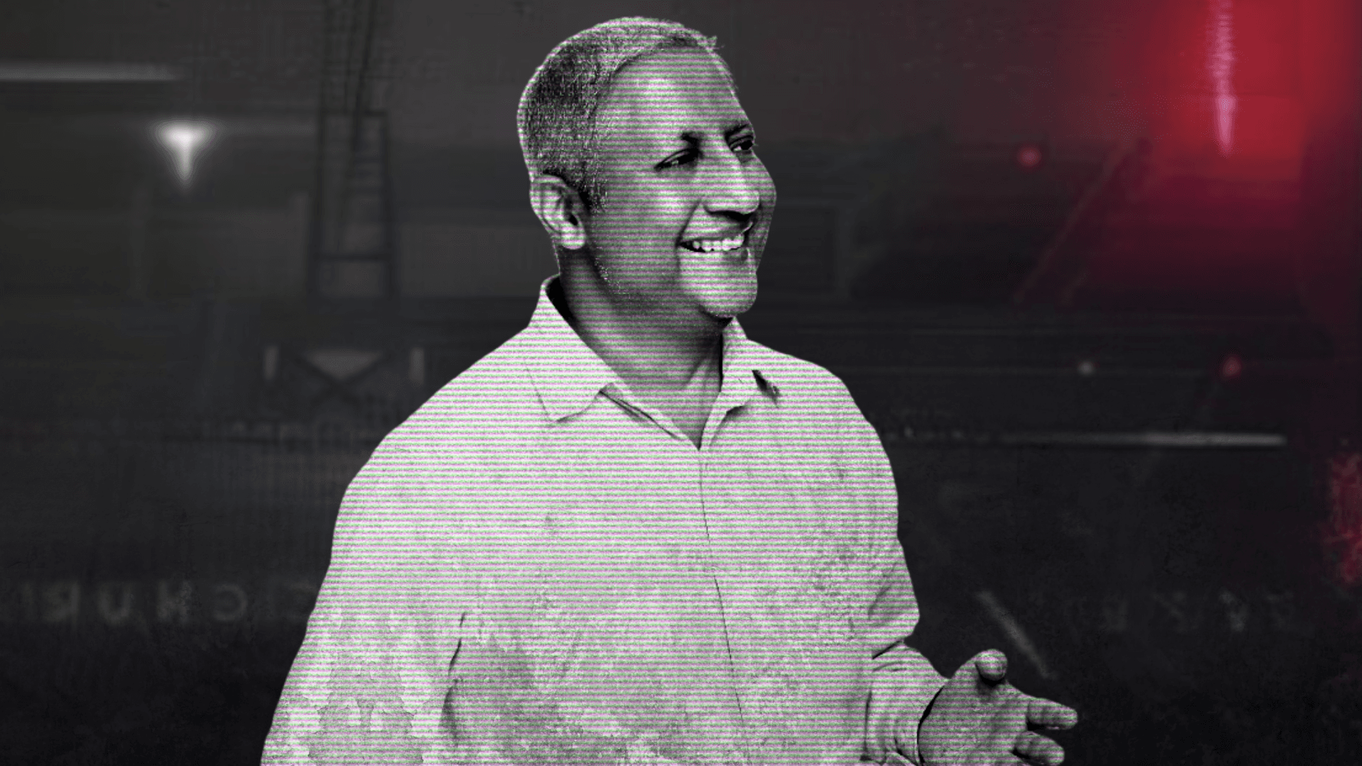 Black and White potrait of Hussein Hallak