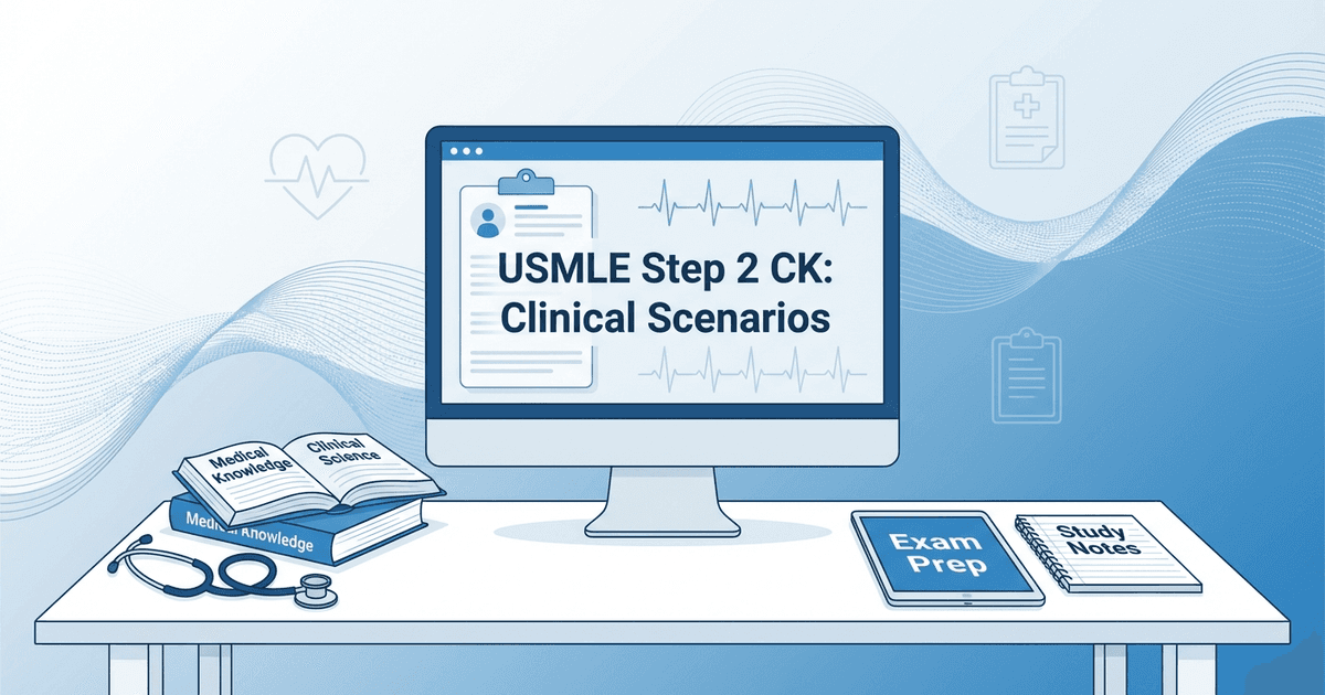 Cover: USMLE Step 2 CK: Complete Exam Guide 2026 — Format, Scoring, High-Yield Topics, and How to Pass