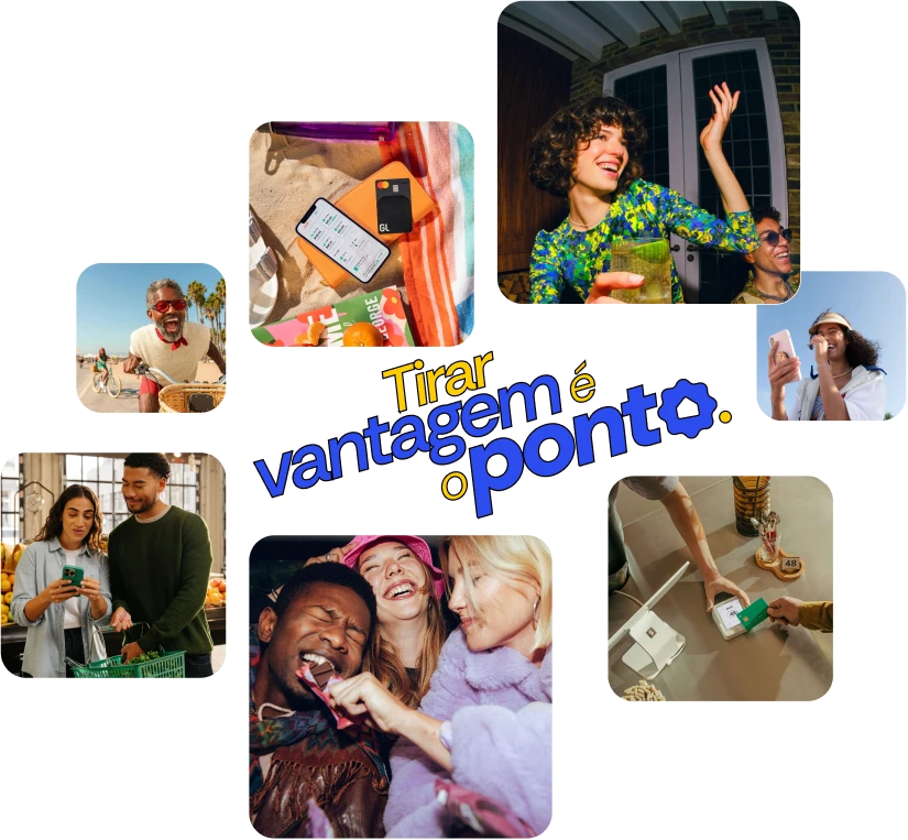 Sequência de fotos de pessoas se divertindo e vivendo experi6encias diferentes